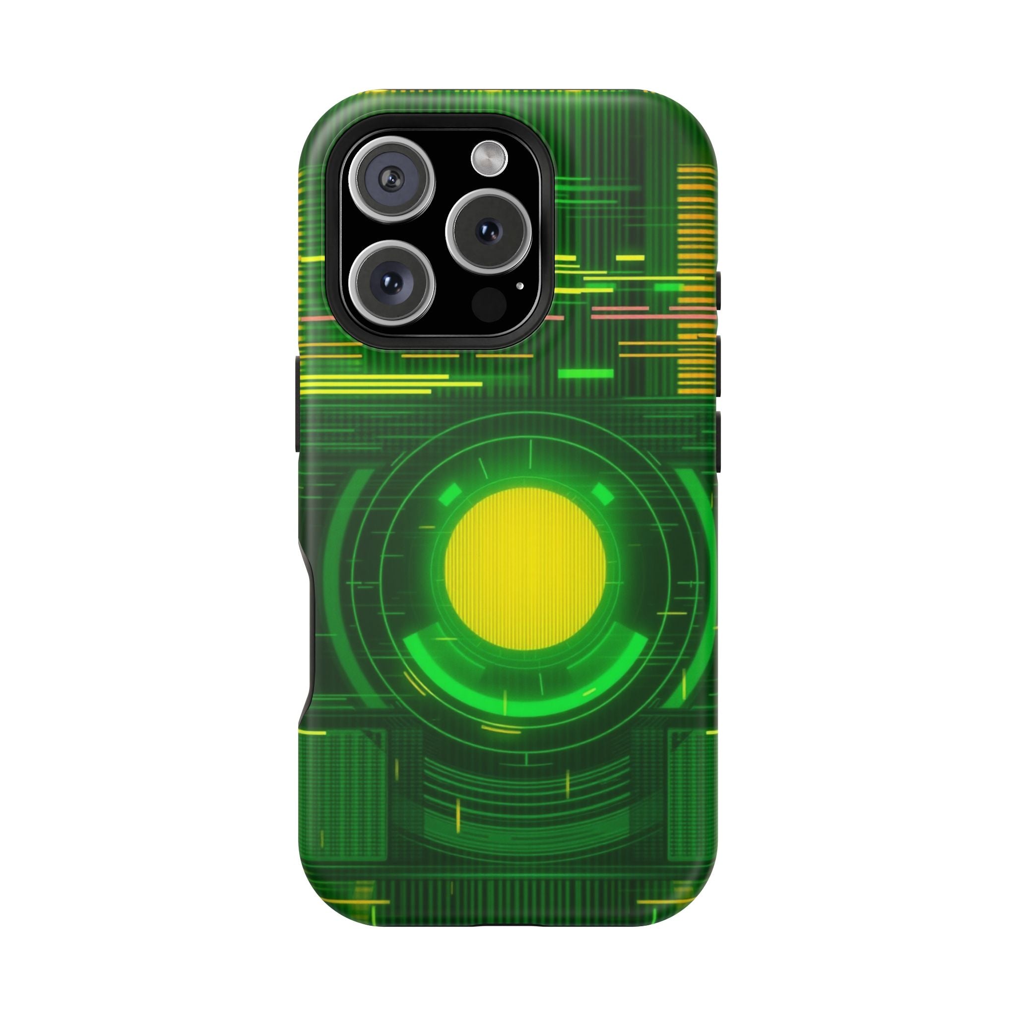 iPhone Emerald Green And Gold VHS Static Slim Everyday Designer Case · iPhone Ca