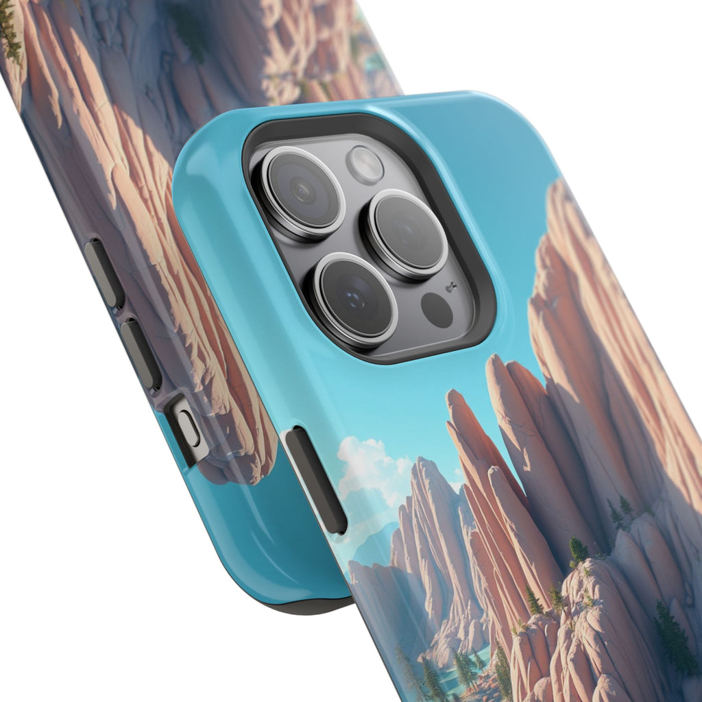 iPhone Pine Ridge Electric Art Slim Everyday Designer Case · iPhone Case
