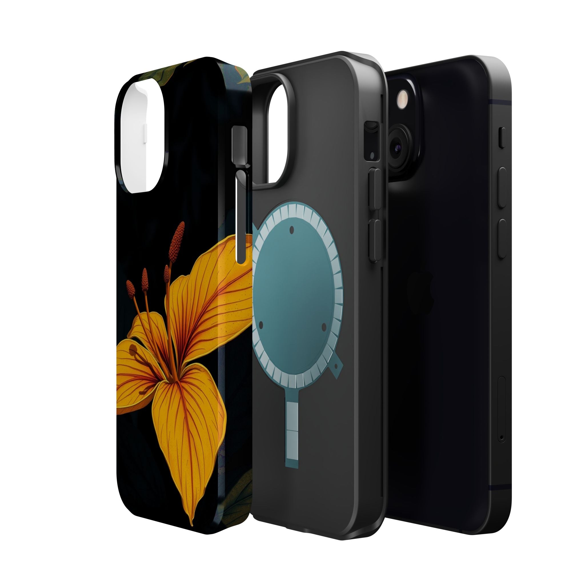 iPhone Earthy Tropical Bloom Design Artistic Everyday Cas Slim Snap Case · iPhon