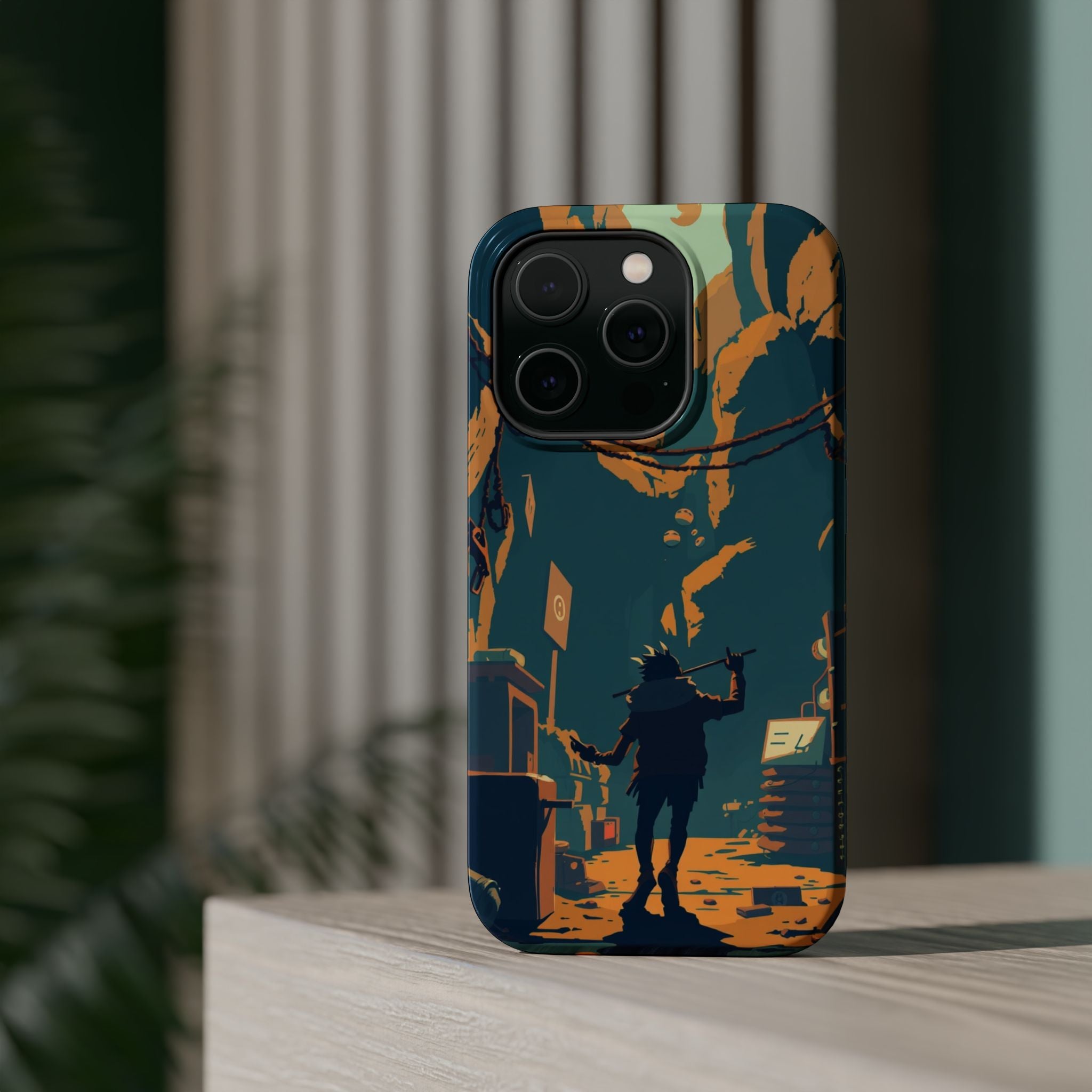 iPhone Mustard And Rust Unhinged in a Cute Way Soft Finish Everyday Case · iPhon