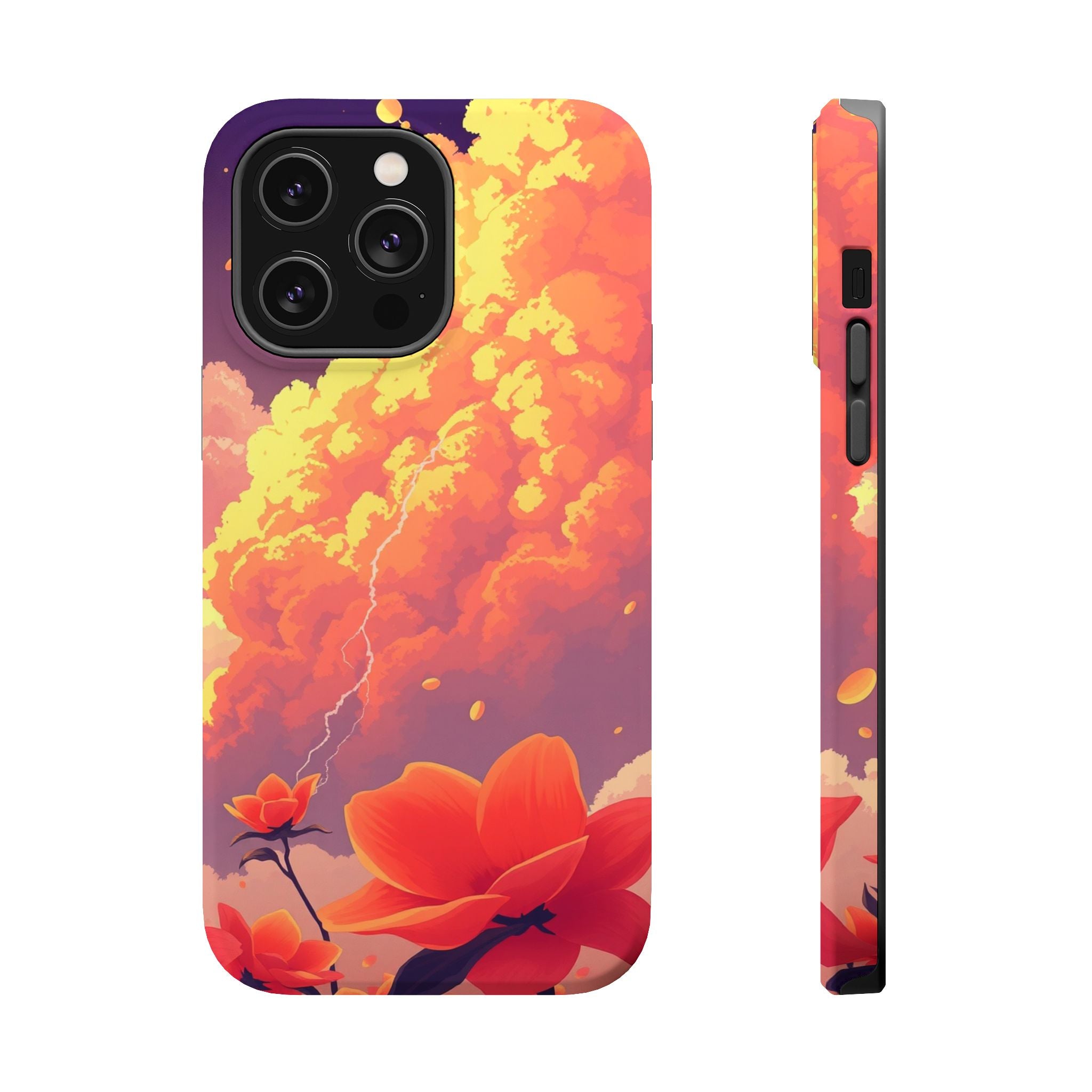 iPhone Sunset Amber And Peach Petal Storm Slim iPhone Everyday Designer · iPhone