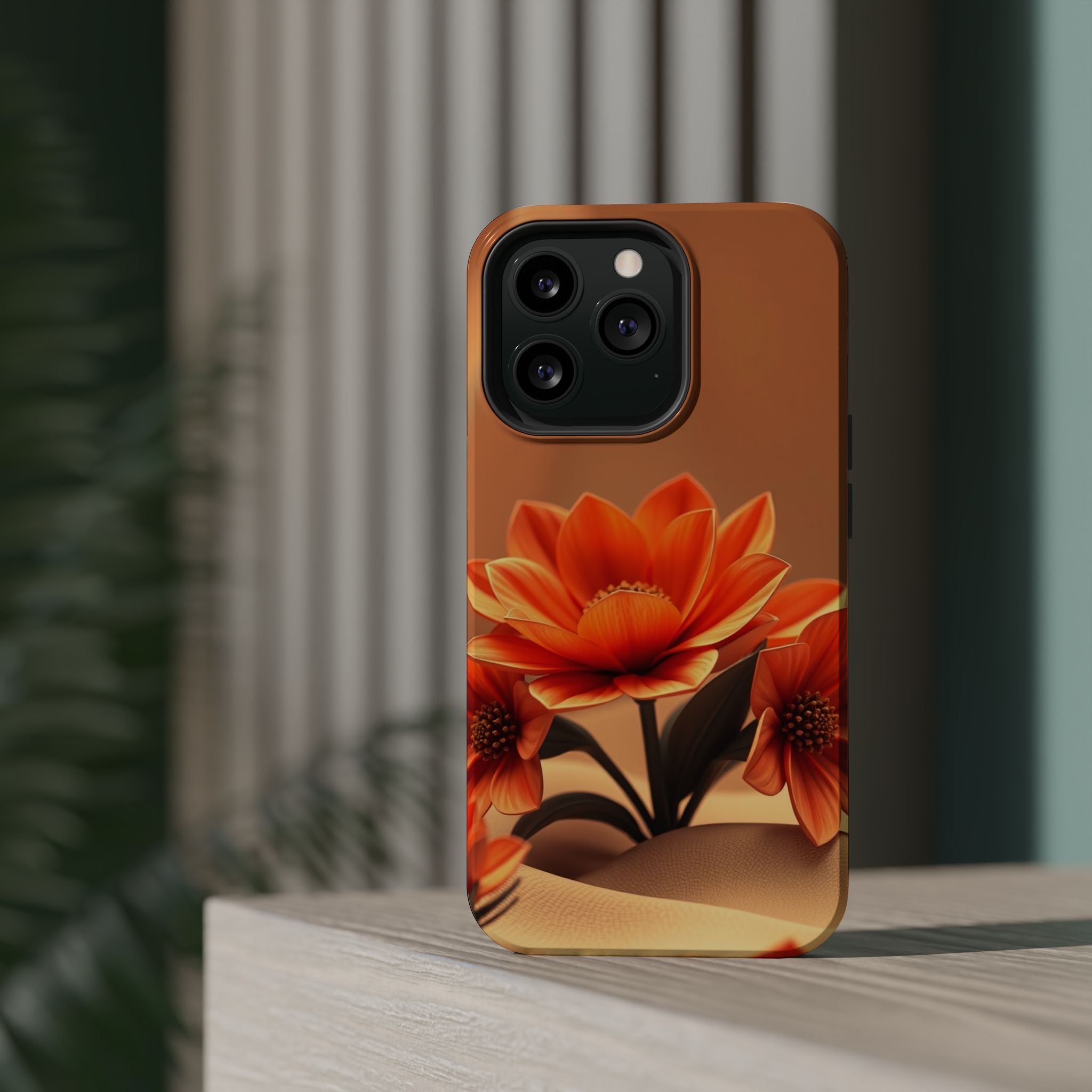 iPhone Floral Geometric 3D Digital Bold Modern Everyday Snap Case · iPhone Case