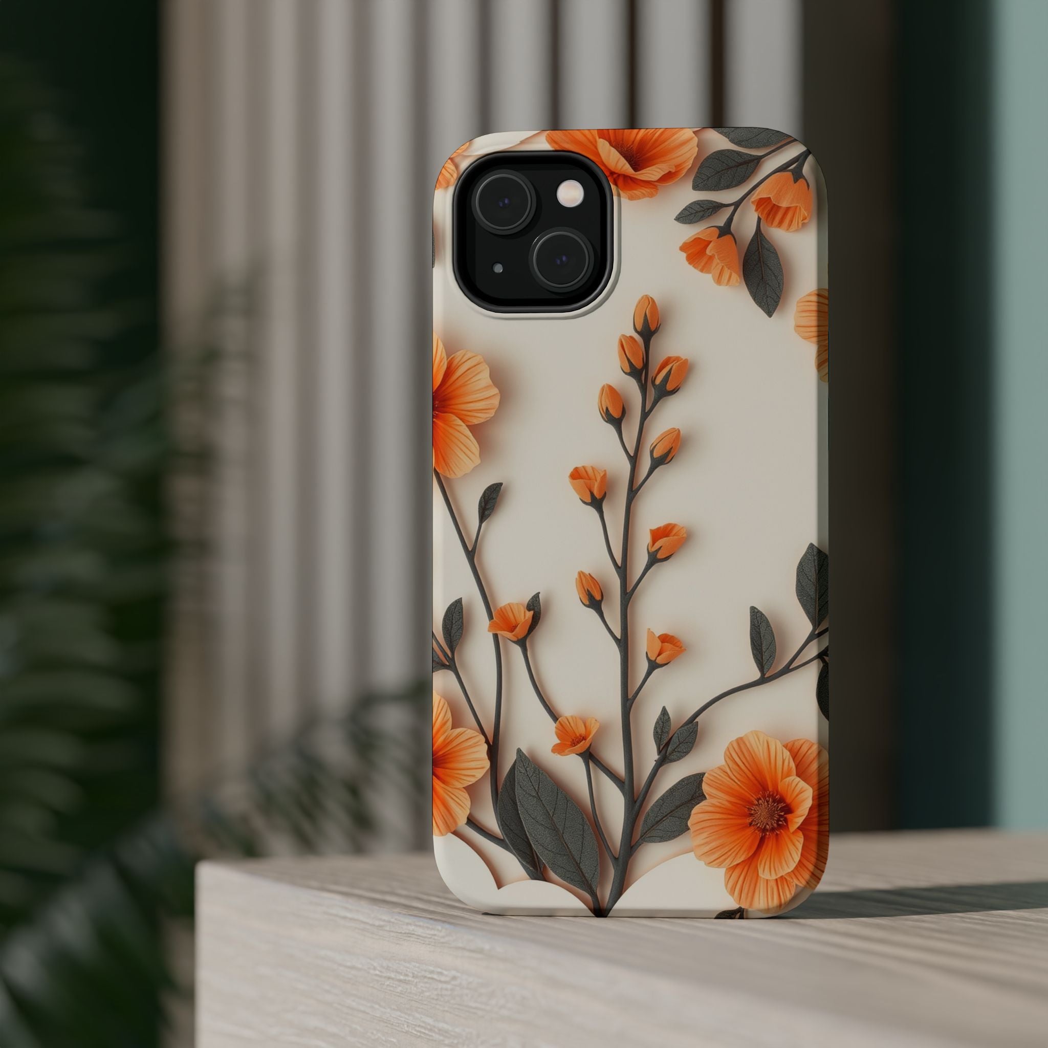 iPhone Vintage Botanical Print Paper Cut Art Slim iPhone Everyday · iPhone Case
