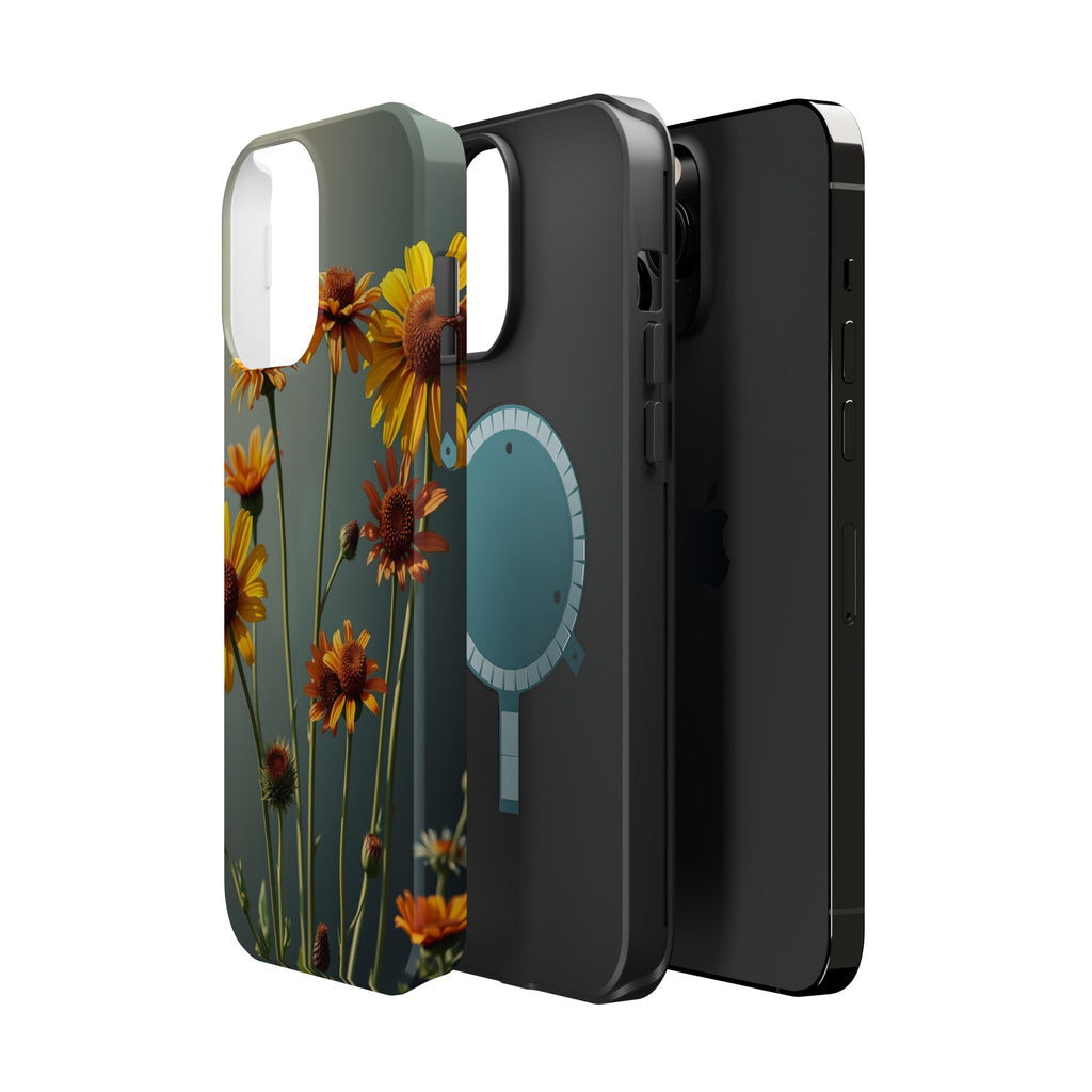 iPhone Mustard And Rust Wildflower Bunch Slim Everyday iPhone Designer · iPhone