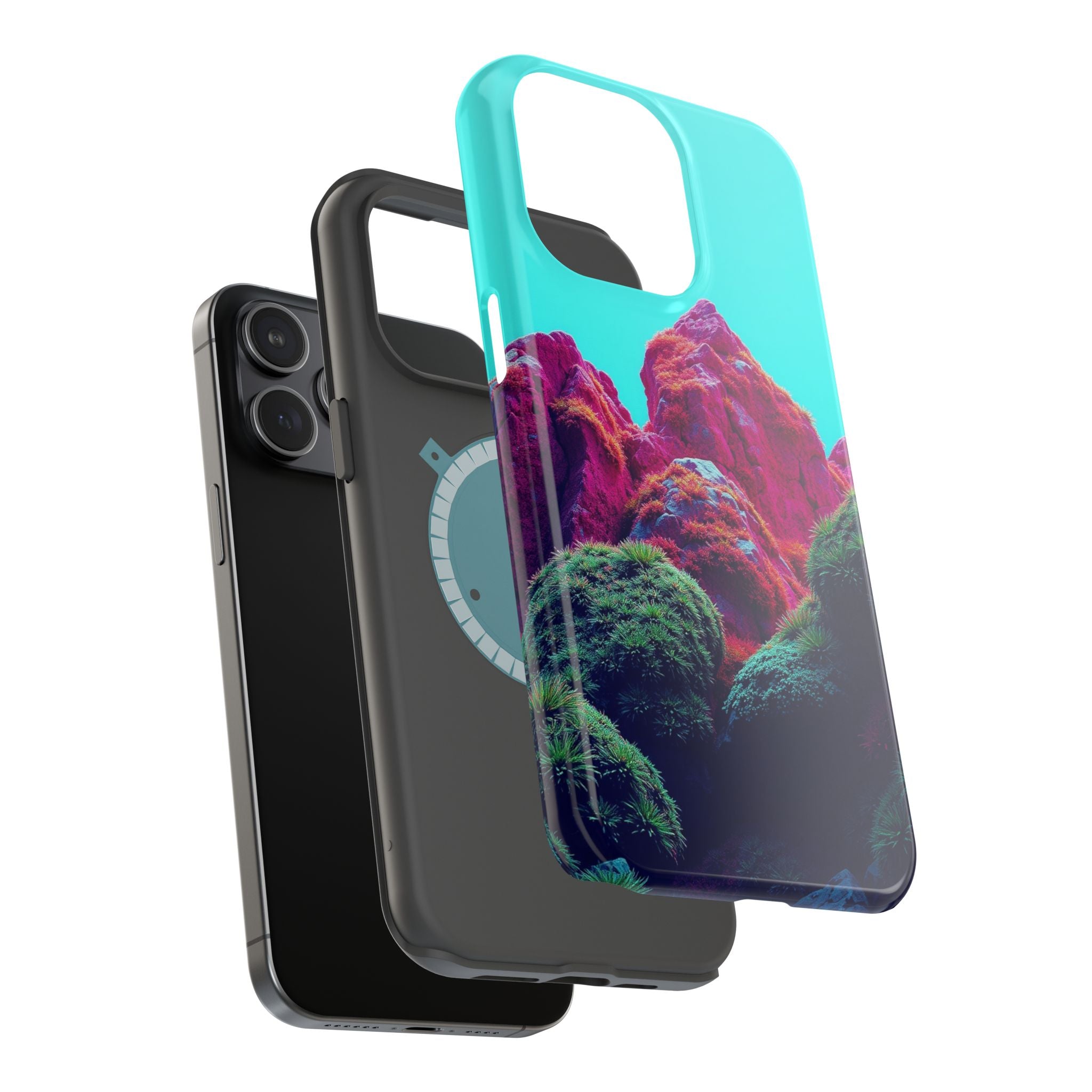 iPhone Moss Covered Rocks Paper Cut Art Slim Everyday iPhone Designer · iPhone C