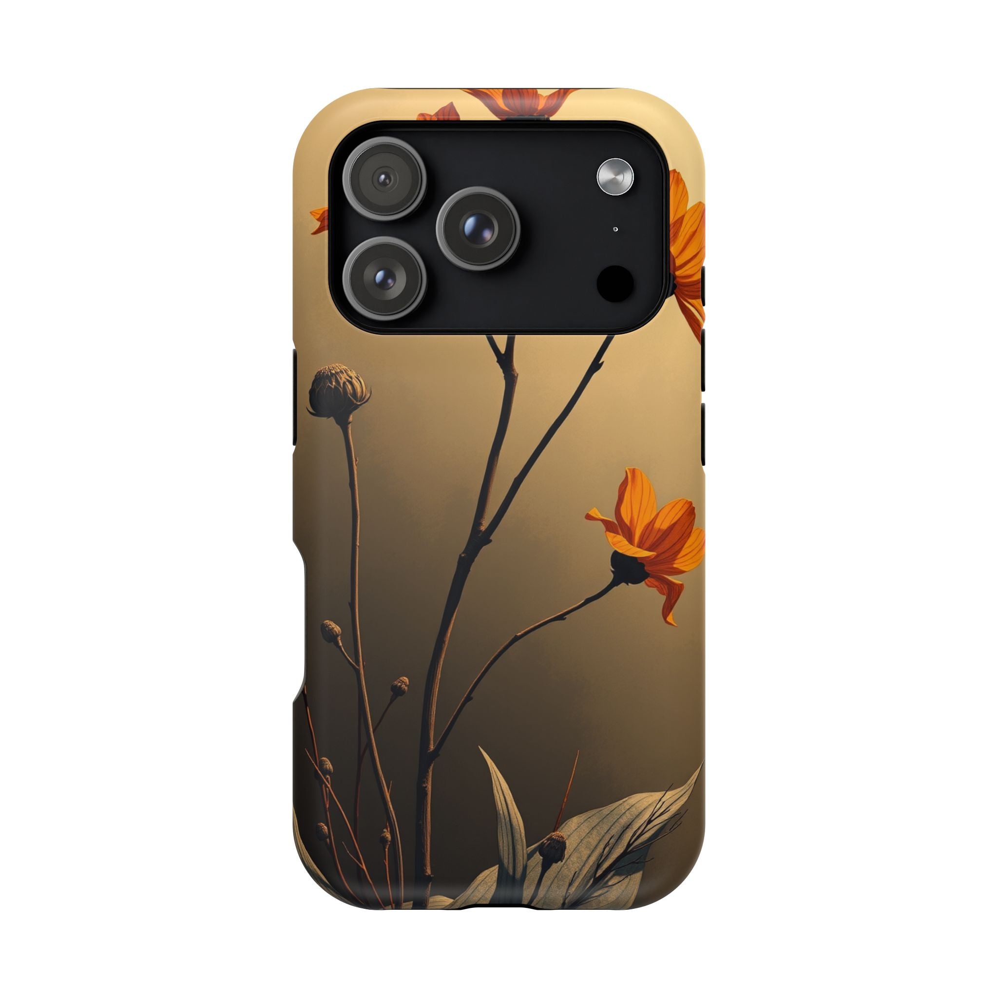 iPhone Burnt Orange And Sand Botanical Illustration Gal Slim Snap Case · iPhone