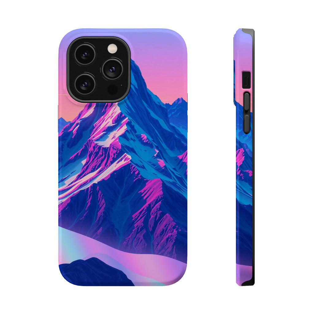 iPhone Mountain at Sunrise Holographic Iridescent iPhone Clean Minimal · iPhone