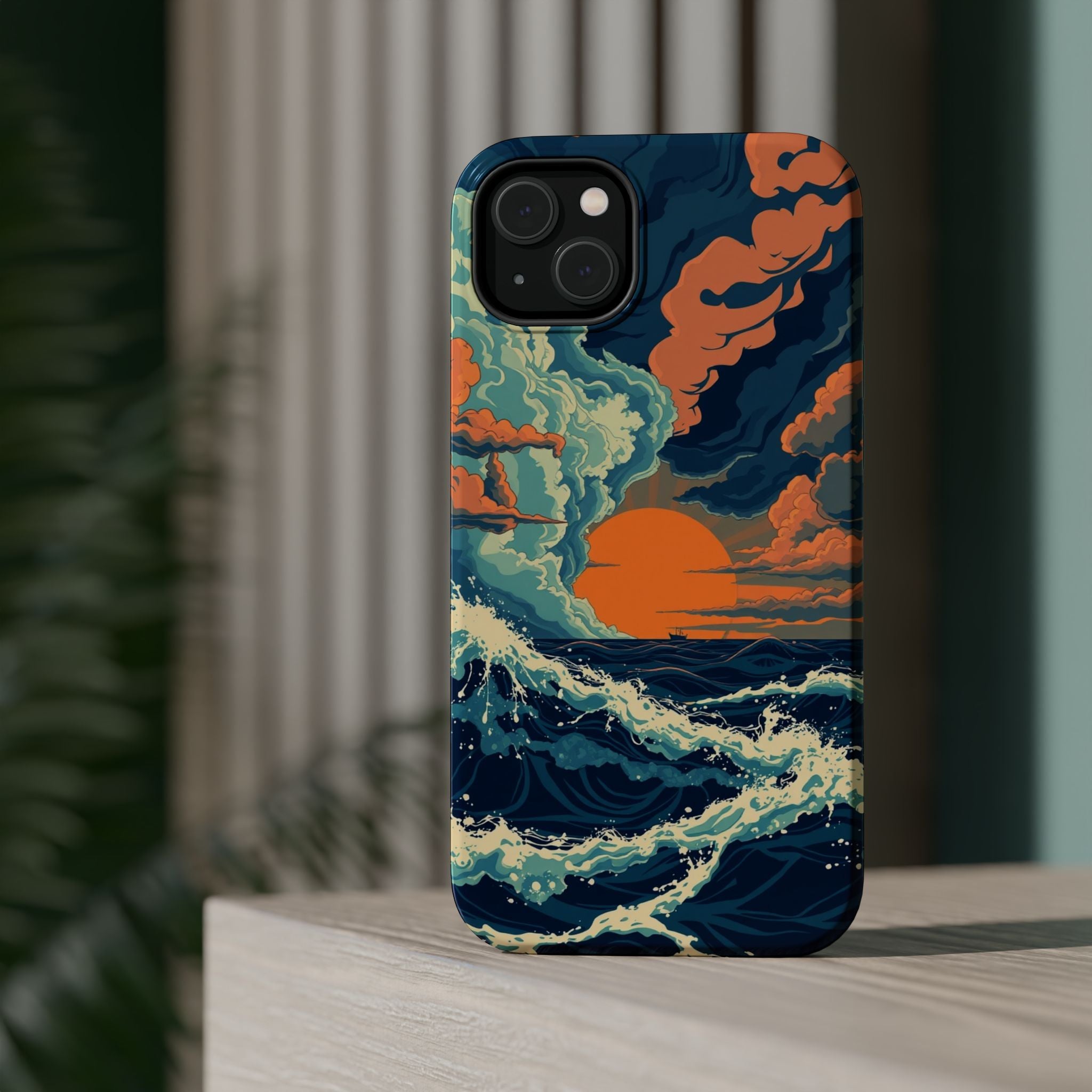 iPhone Storm at Sea Enchanted Art 16 Slim Everyday Designer Case · iPhone Case