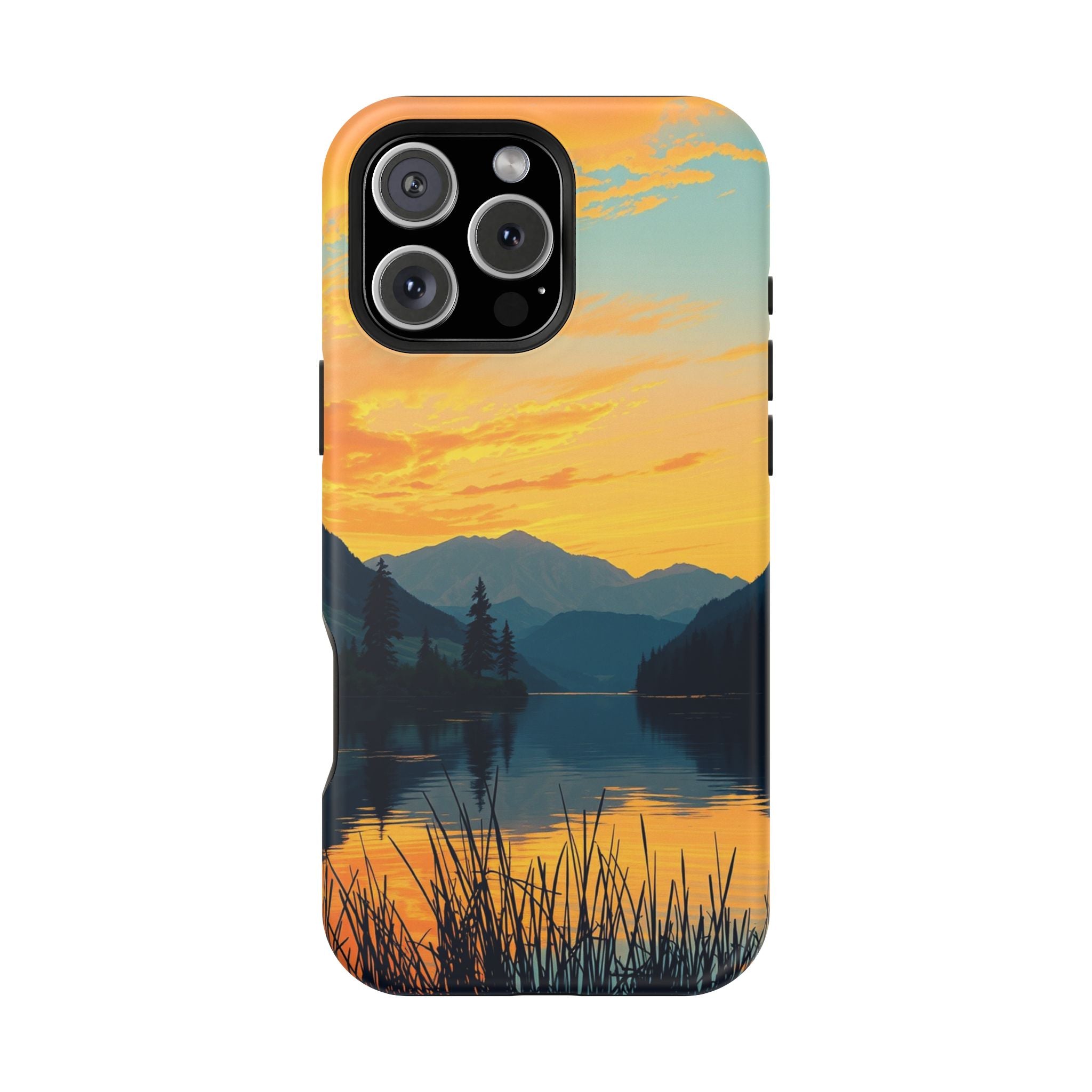 iPhone Lake at Twilight Oil Painting Impressionist iPhone Artistic · iPhone Case