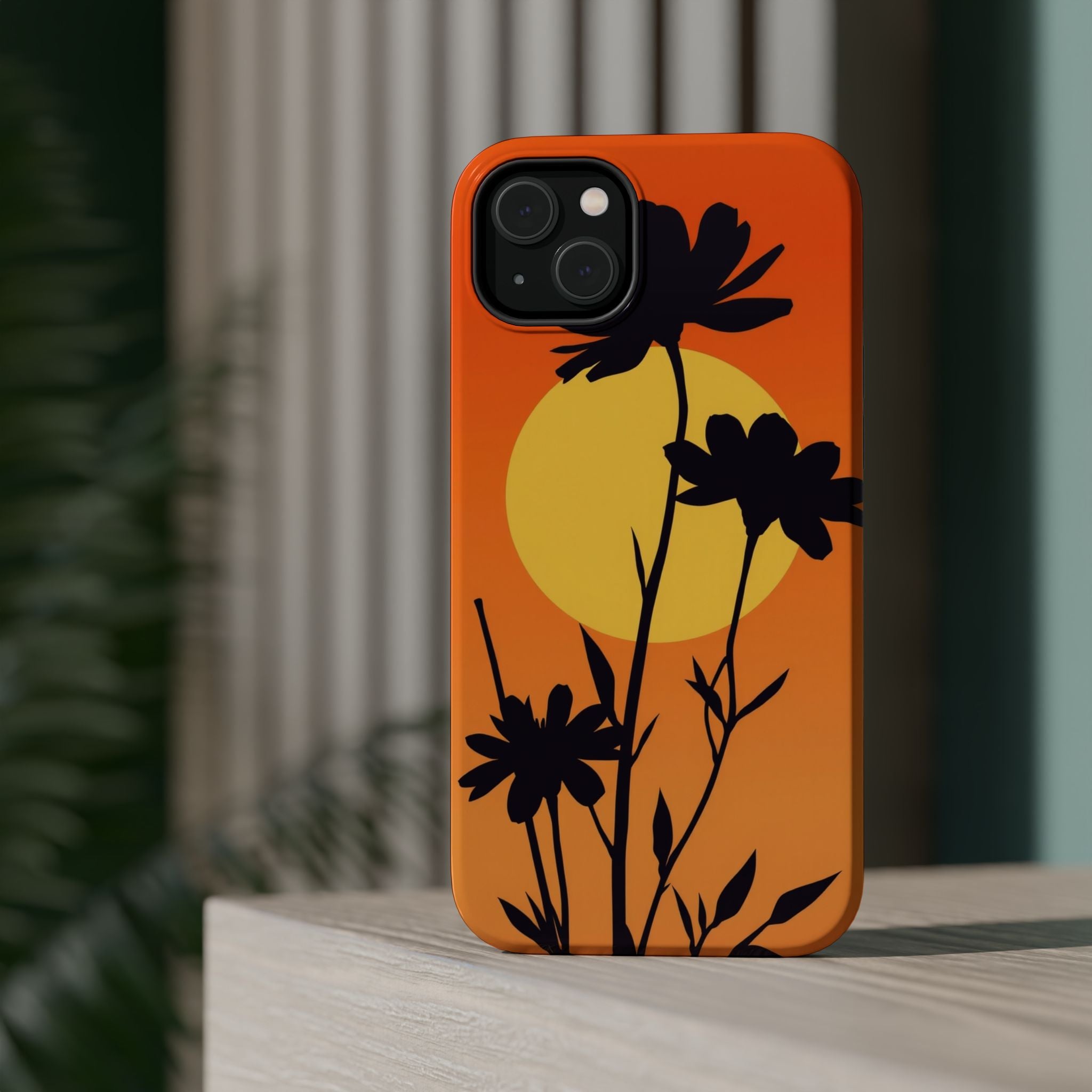 iPhone Vibrant Floral Silhouette Design Slim Everyday iPhone Designer · iPhone C