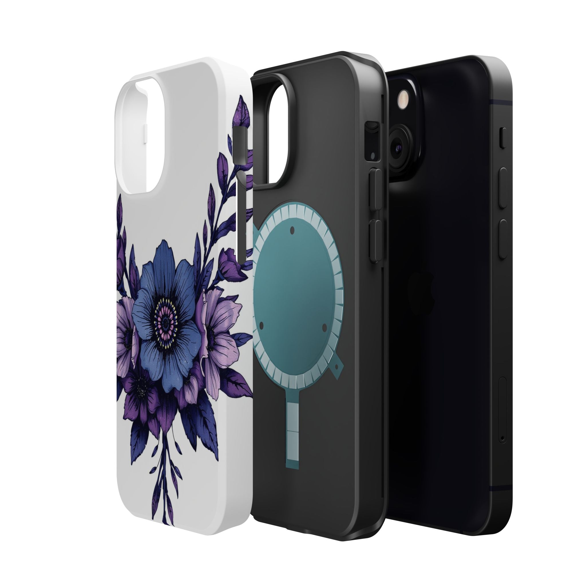 iPhone Floral Crown Grunge Distressed Slim Everyday Designer Case · iPhone Case