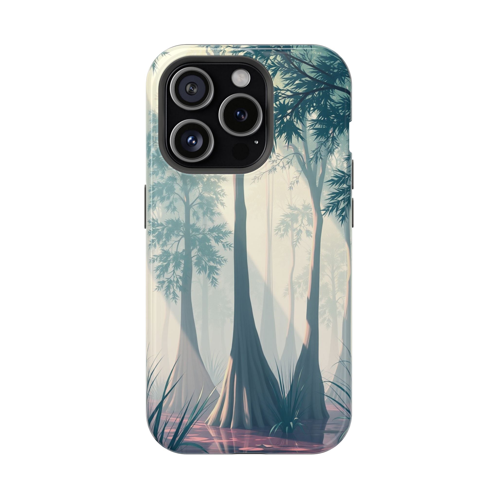 iPhone Mint And Blush Cypress Swamp Slim Everyday Designer Case · iPhone Case
