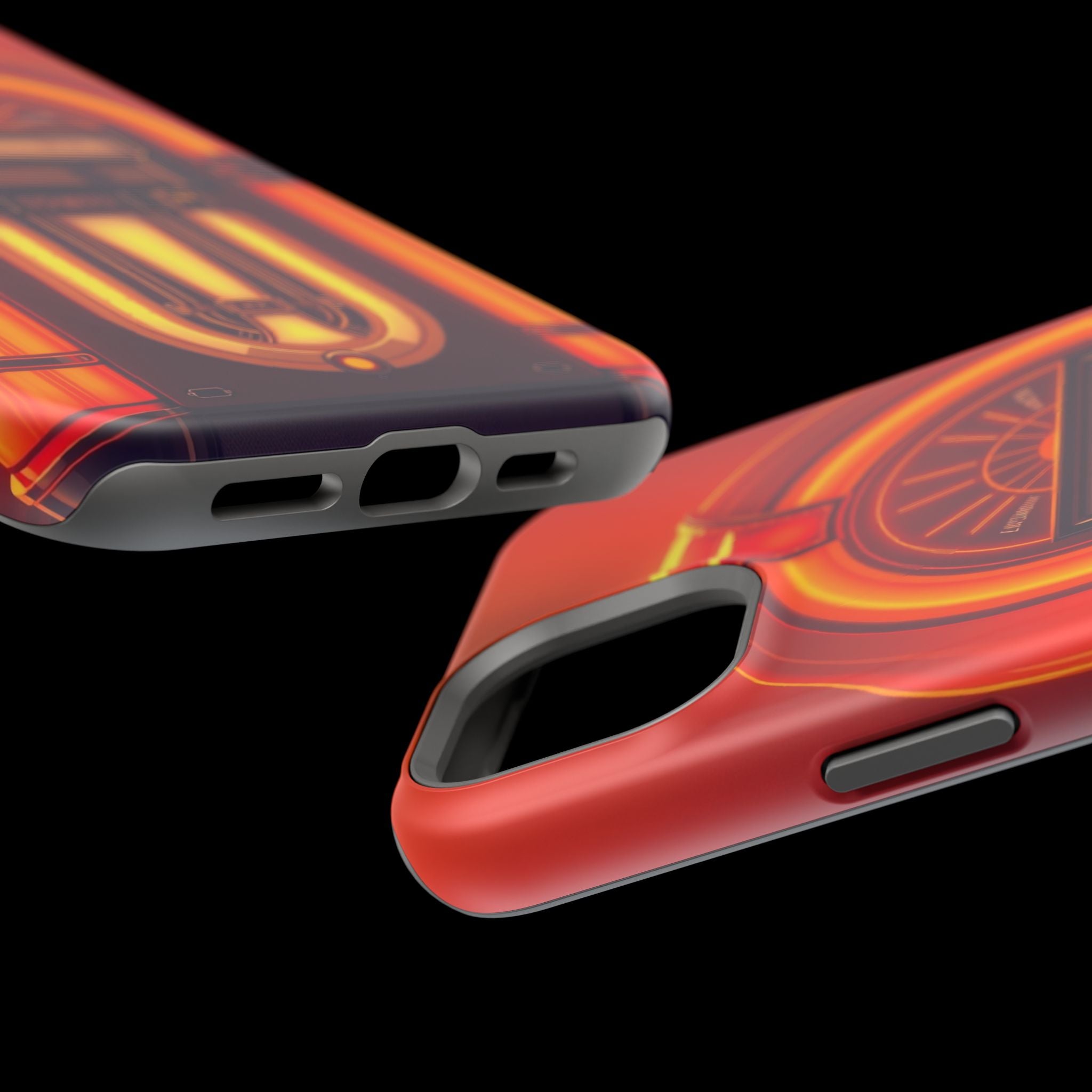 iPhone Jukebox Glow Neon Cyberpunk Bold Modern Everyday Snap Case · iPhone Case