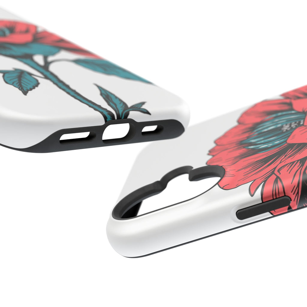 iPhone Garden Party Bloom Dark Gothic Ink Slim Snap Case · iPhone Case