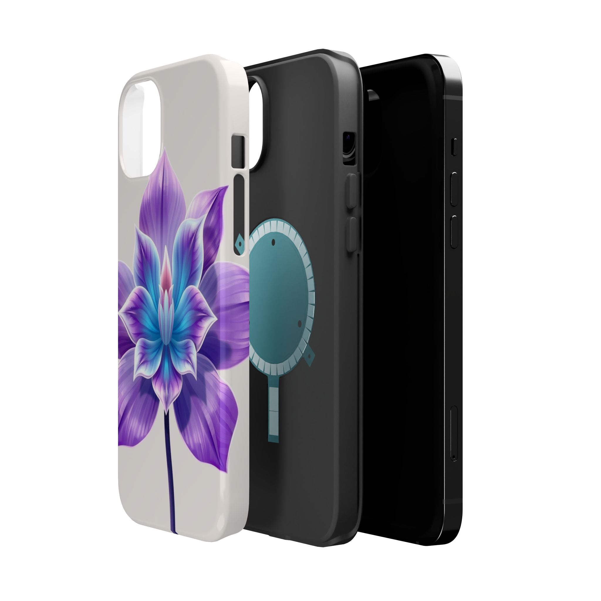 iPhone Dreamy Neon Floral Design 10 Slim Everyday Designer Case · iPhone Case