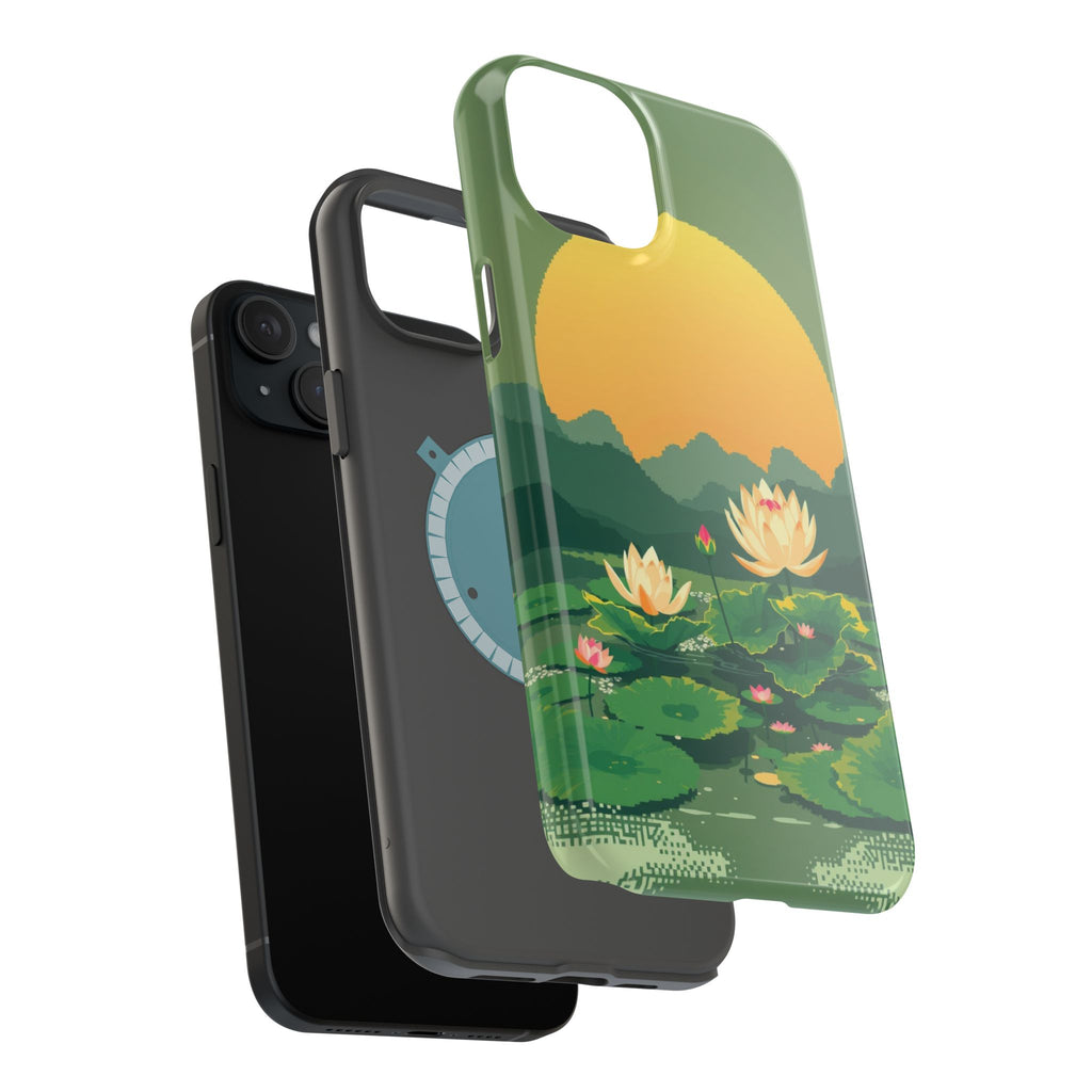 iPhone Lotus Pond Enchanted Art Slim Everyday Designer Case · iPhone Case