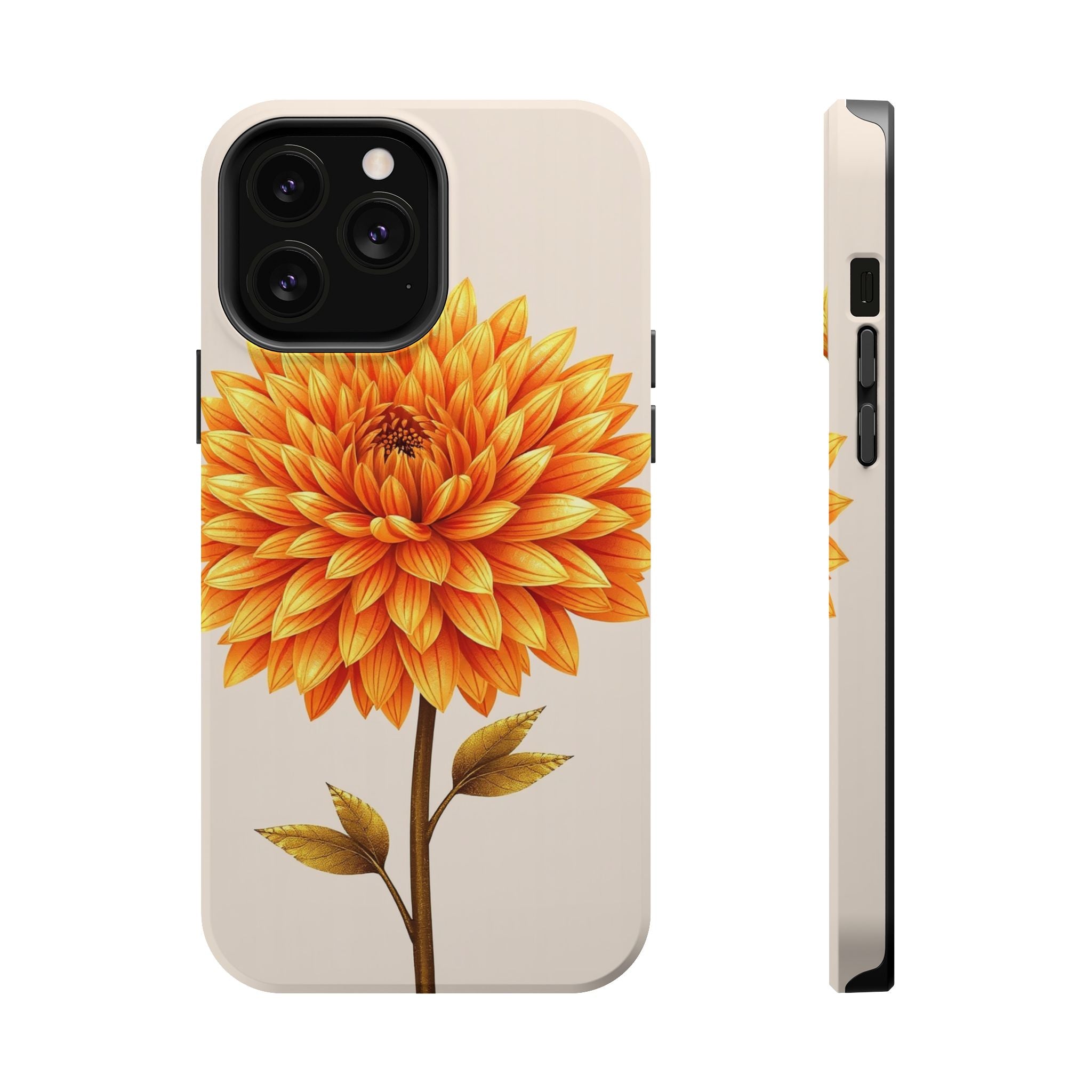 iPhone Chrysanthemum Classic Gold Foil Luxury Slim iPhone Everyday · iPhone Case