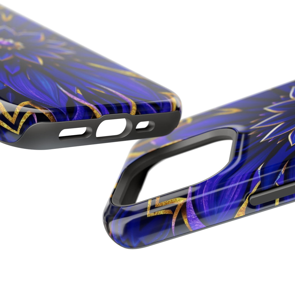 iPhone Floral Mandala Electric Art 14 Slim Everyday Designer Case · iPhone Case