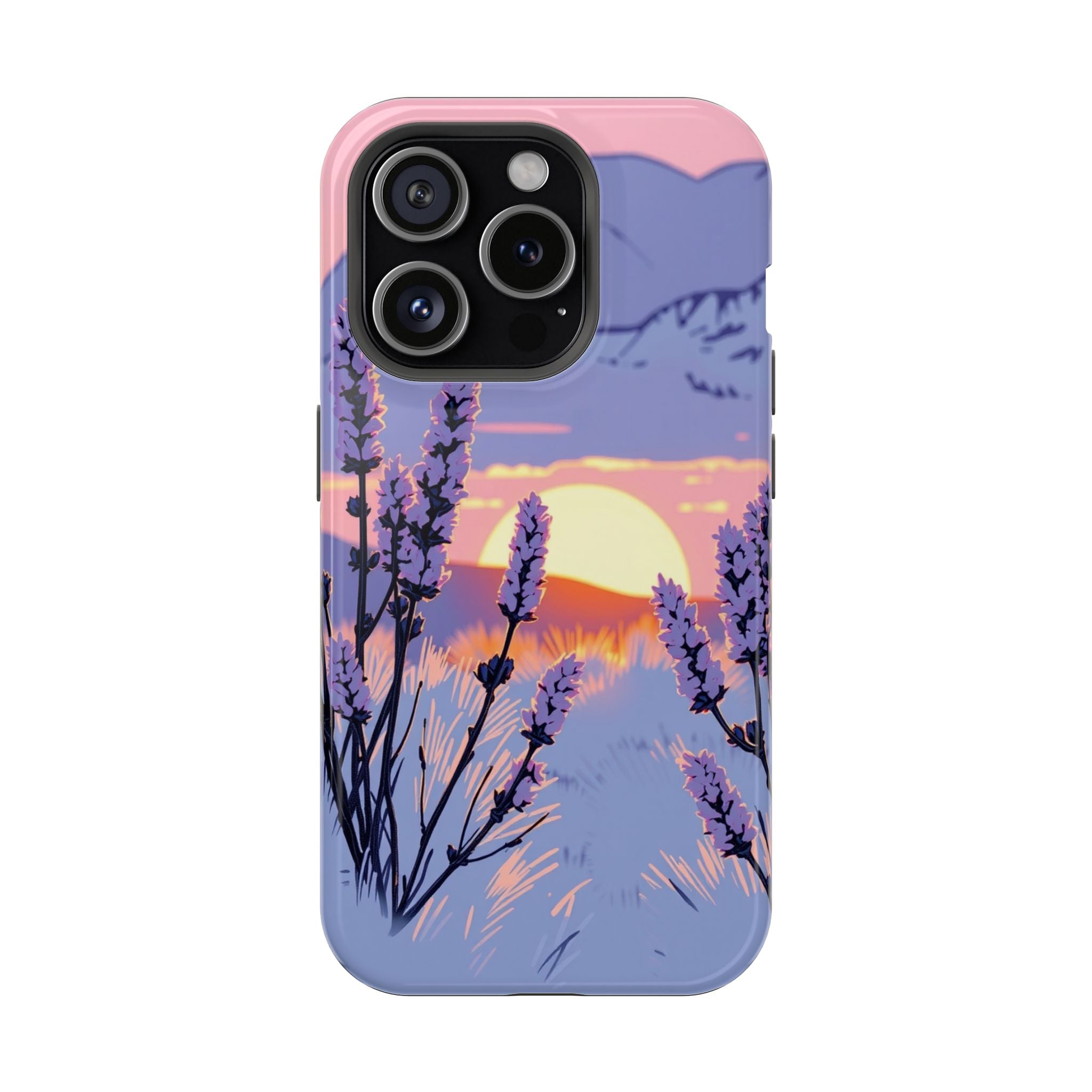 iPhone Mesa Sunset Hand-Drawn Sketch Slim Everyday Designer Case · iPhone Case