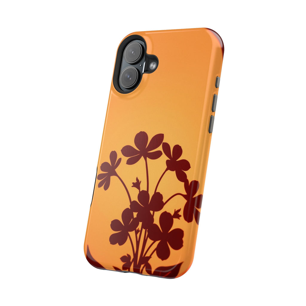 iPhone Floral Silhouette Electric Art Slim Everyday Designer Case · iPhone Case