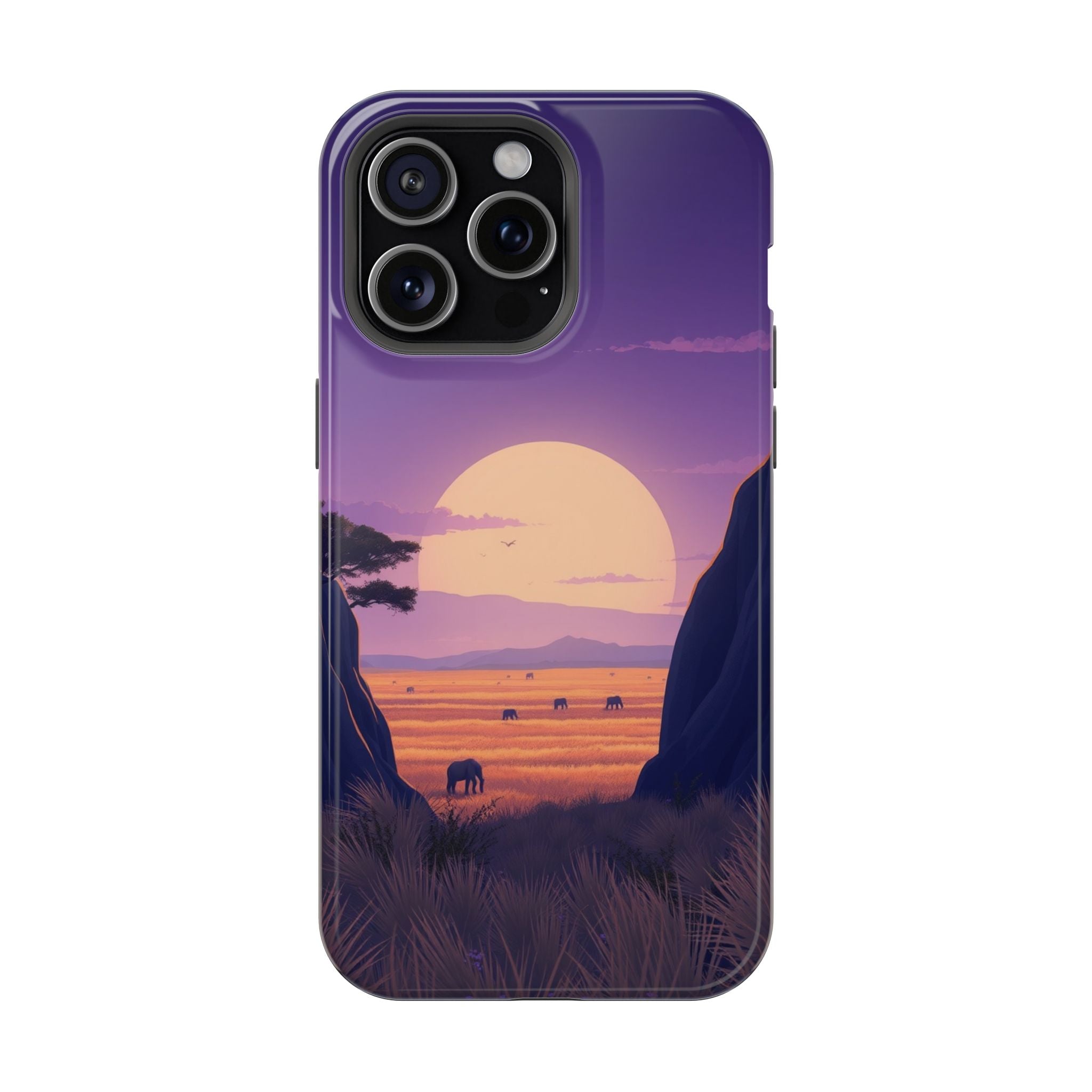 iPhone Lavender And Pearl Savanna Horizon Slim iPhone 18 Everyday · iPhone Case