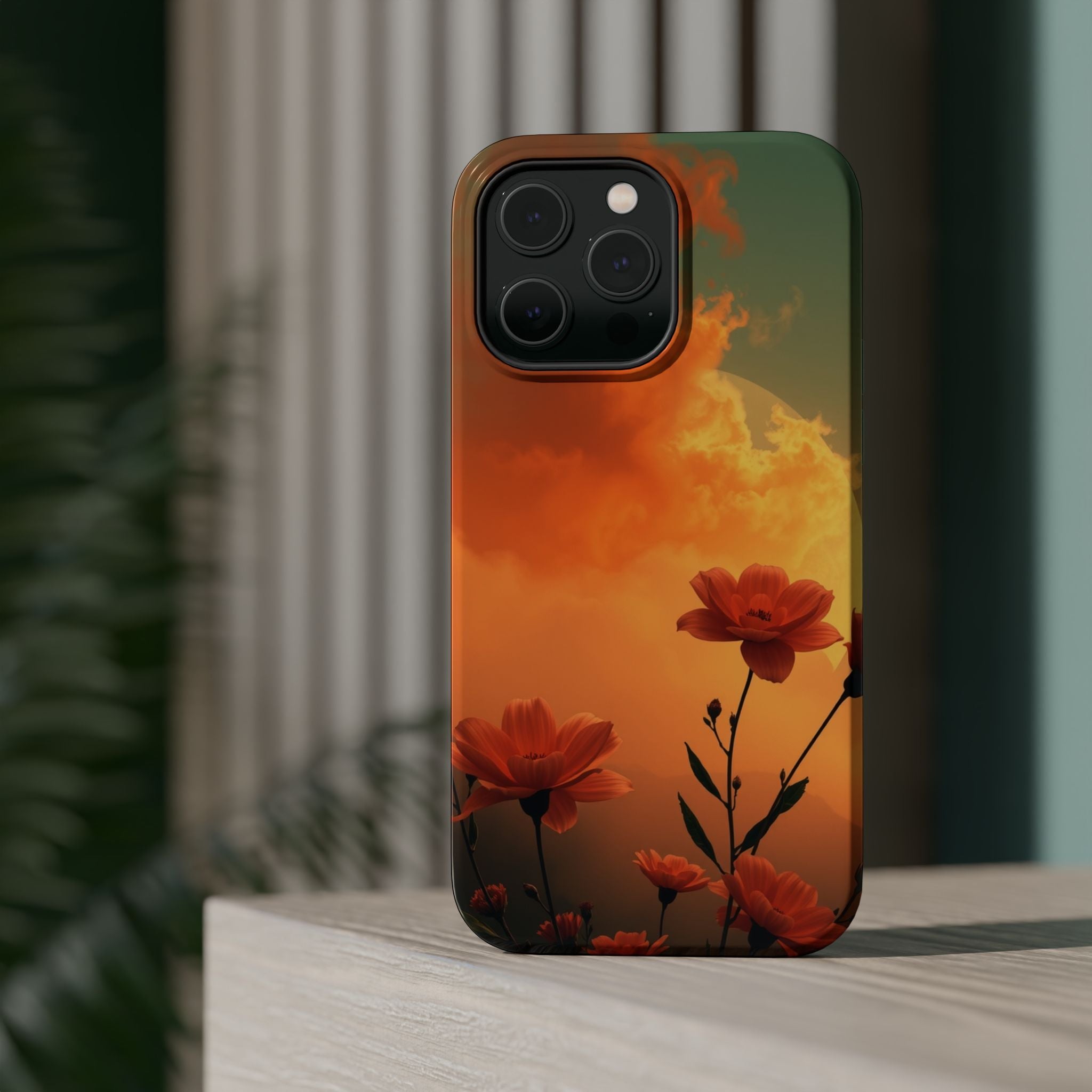 iPhone Floral Ombre Enchanted Art Bold Modern Everyday Snap Case · iPhone Case