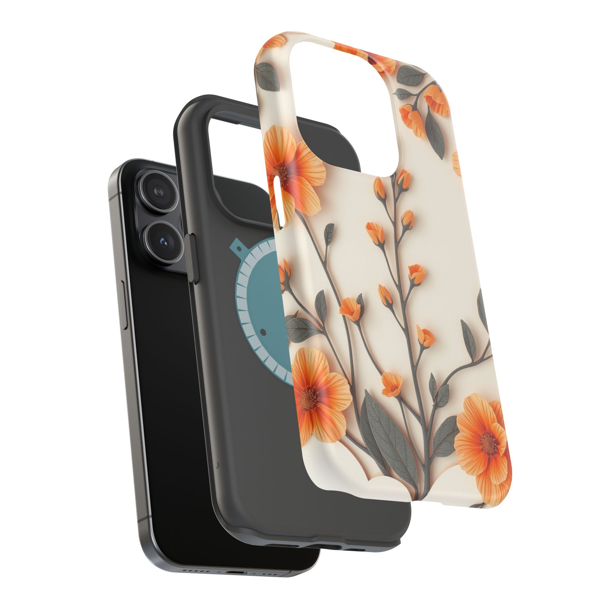 iPhone Vintage Botanical Print Paper Cut Art Slim iPhone Everyday · iPhone Case