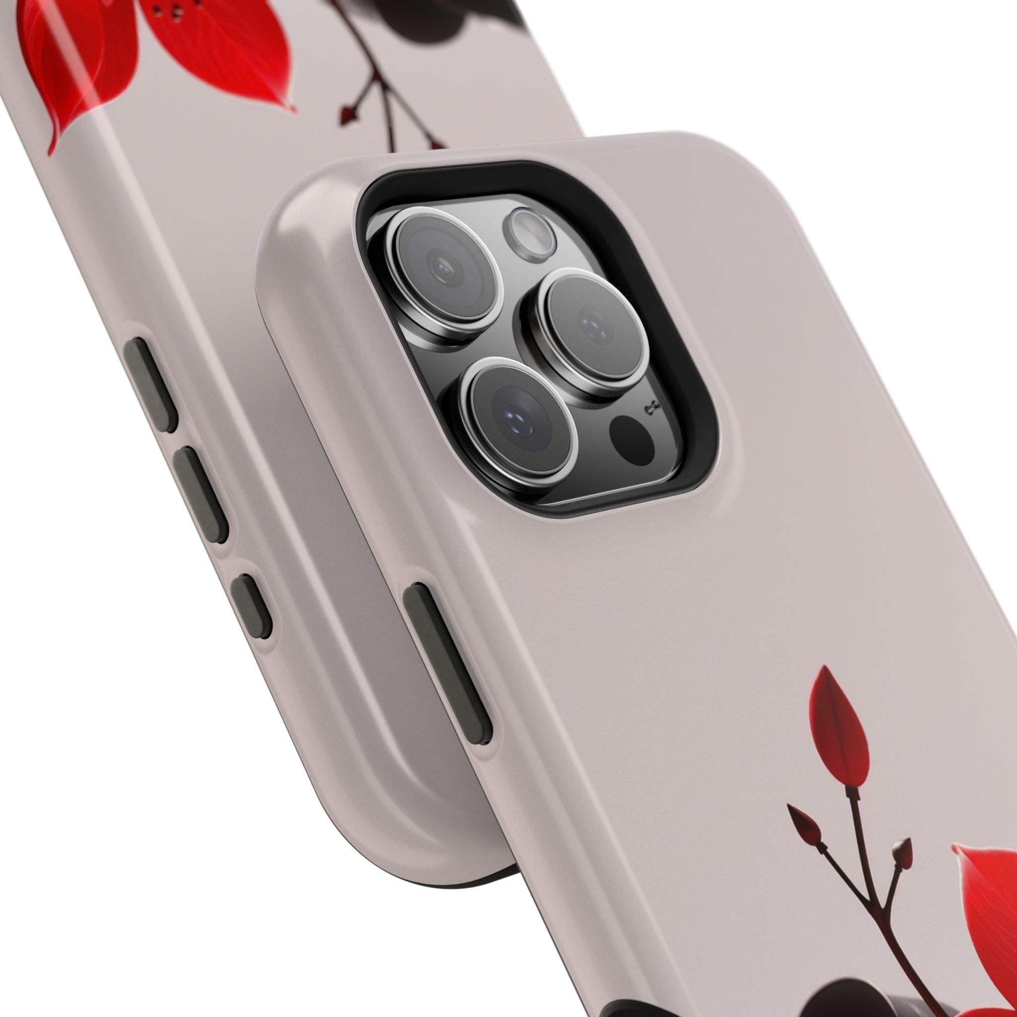 iPhone Radiant Bloom and Leaf Design Slim Everyday Designer Case · iPhone Case