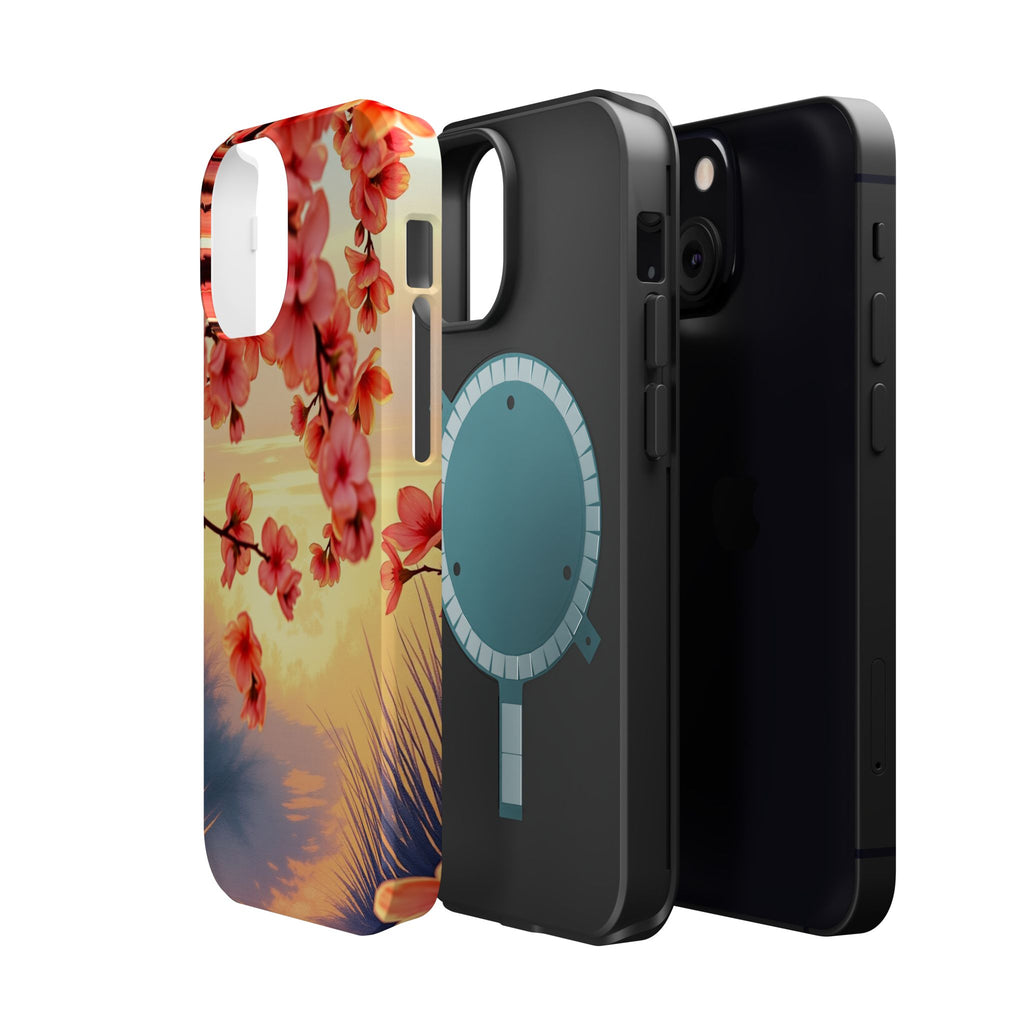 iPhone Sunset Amber And Peach Blossom Trail Slim Snap Cas Carry Case · iPhone Ca