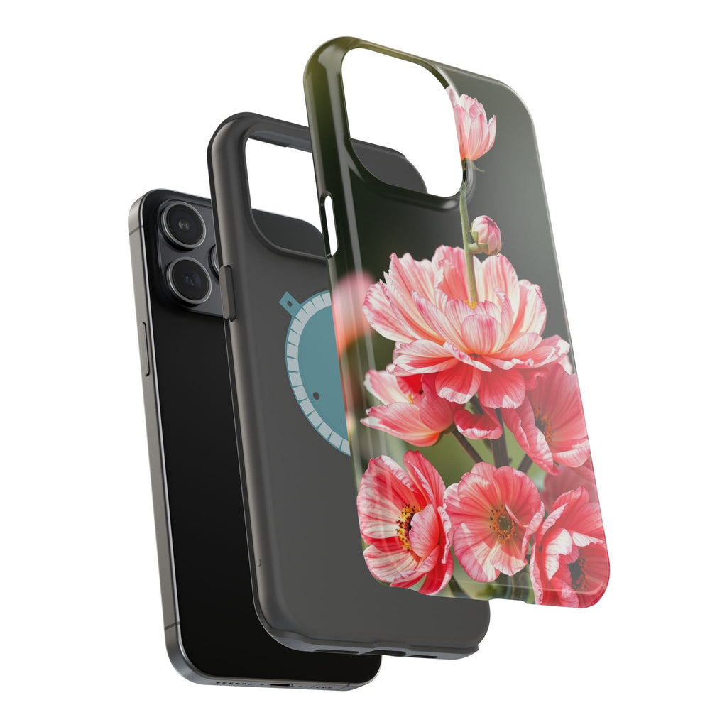 iPhone Ranunculus Stack Vibrant Watercolor Slim Snap Case · iPhone Case