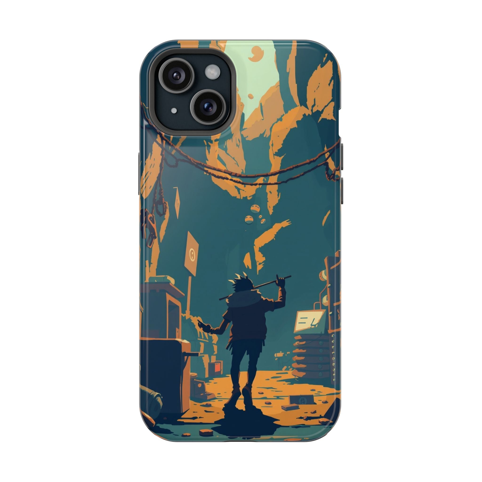iPhone Mustard And Rust Unhinged in a Cute Way Soft Finish Everyday Case · iPhon