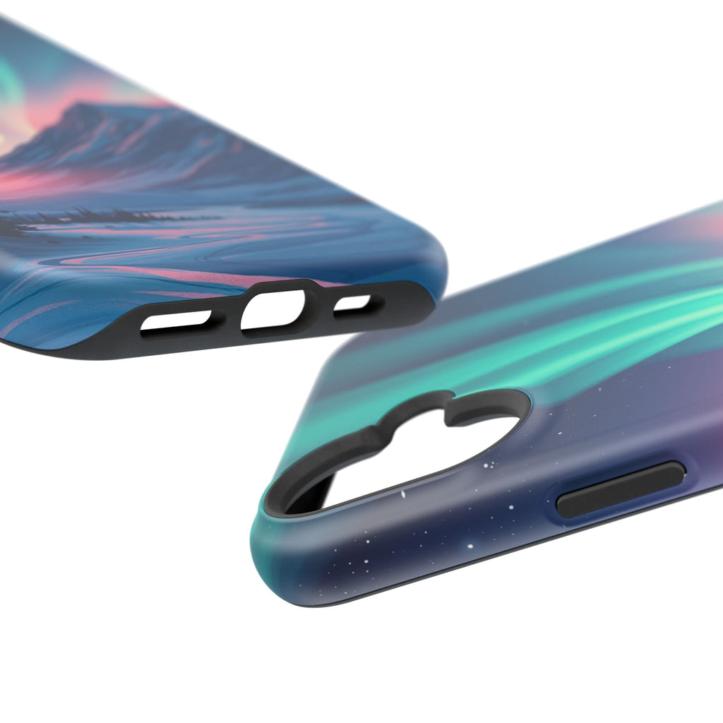 iPhone Mint And Blush Northern Lights Slim Everyday iPhone 18 Designer · iPhone