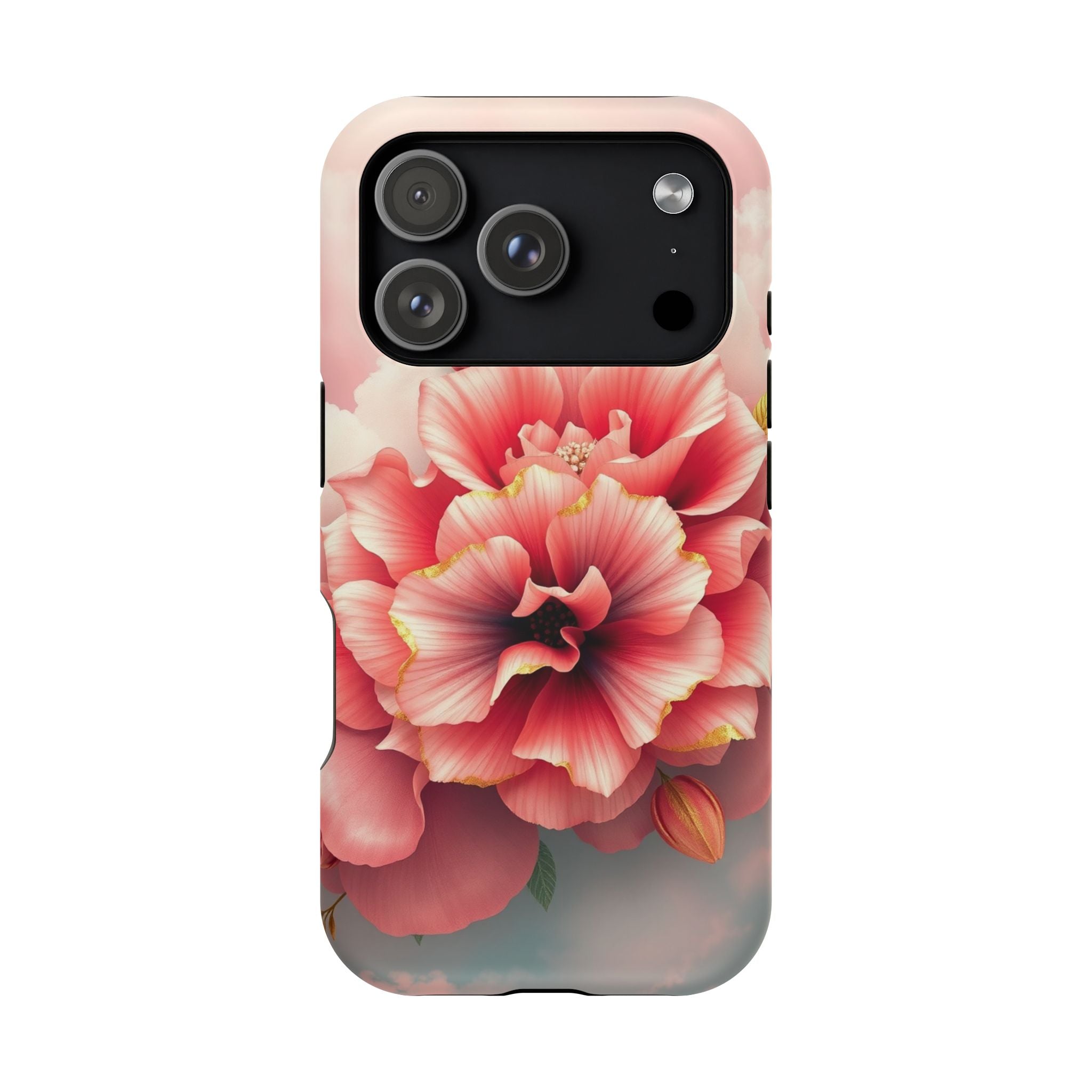 iPhone Pastel Floral Cloud Gold Foil Luxury Slim iPhone Everyday · iPhone Case