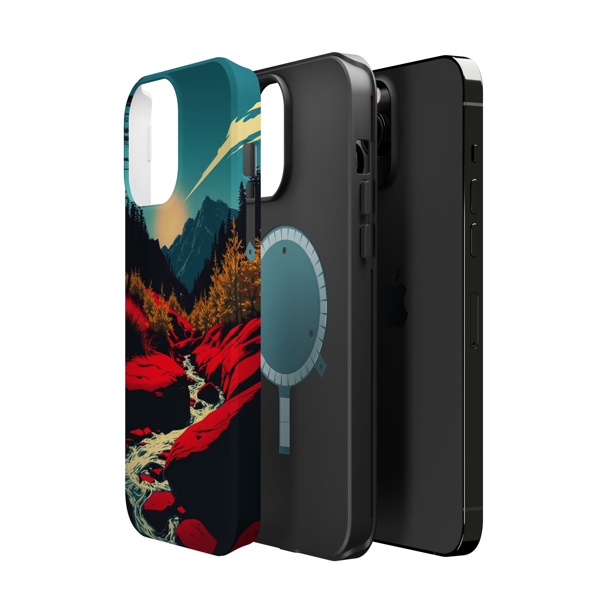 iPhone Earthy Spring Creek Design Bold Modern Everyday Snap Case · iPhone Case