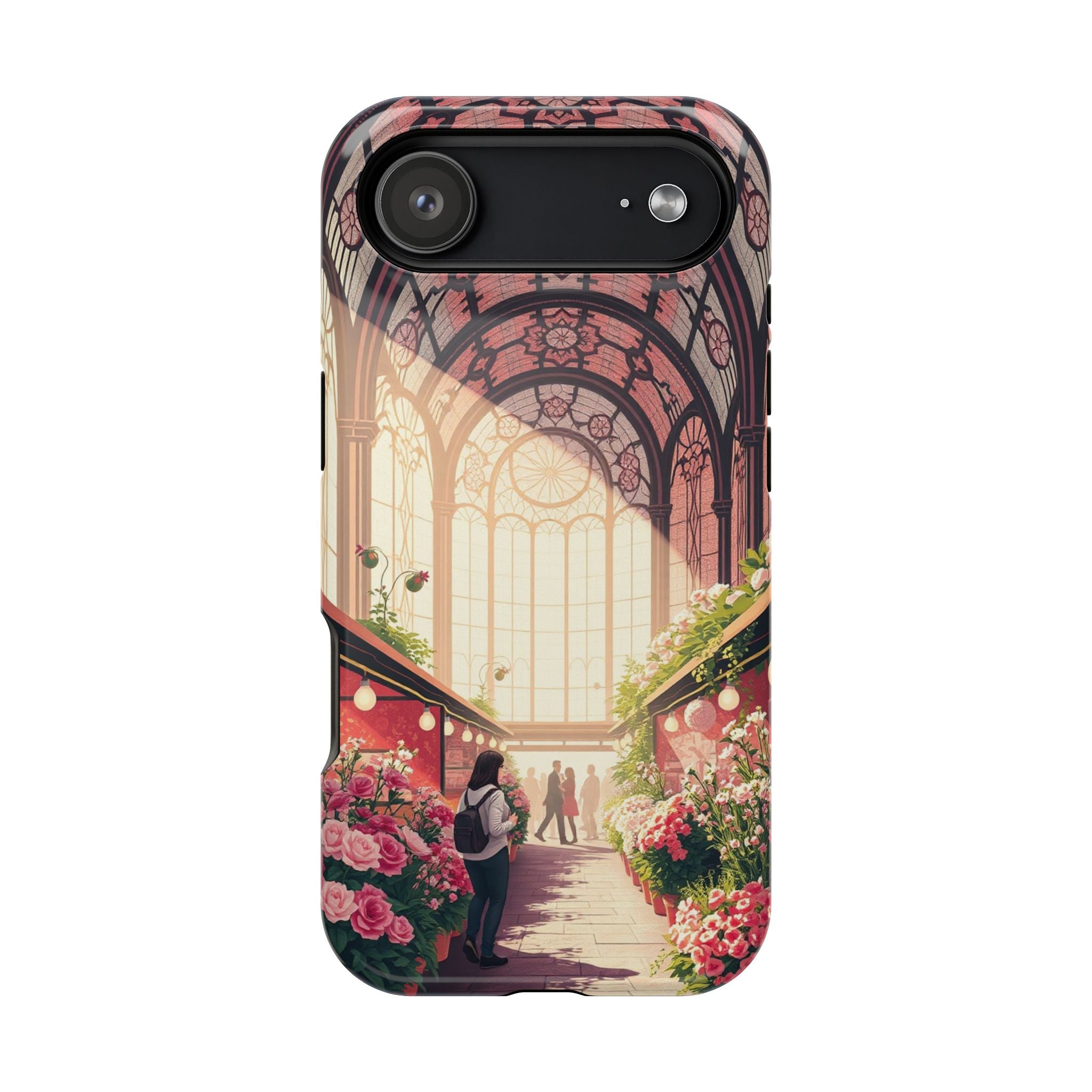 iPhone Flower Market Stained Glass Bold Modern Everyday Snap Case · iPhone Case