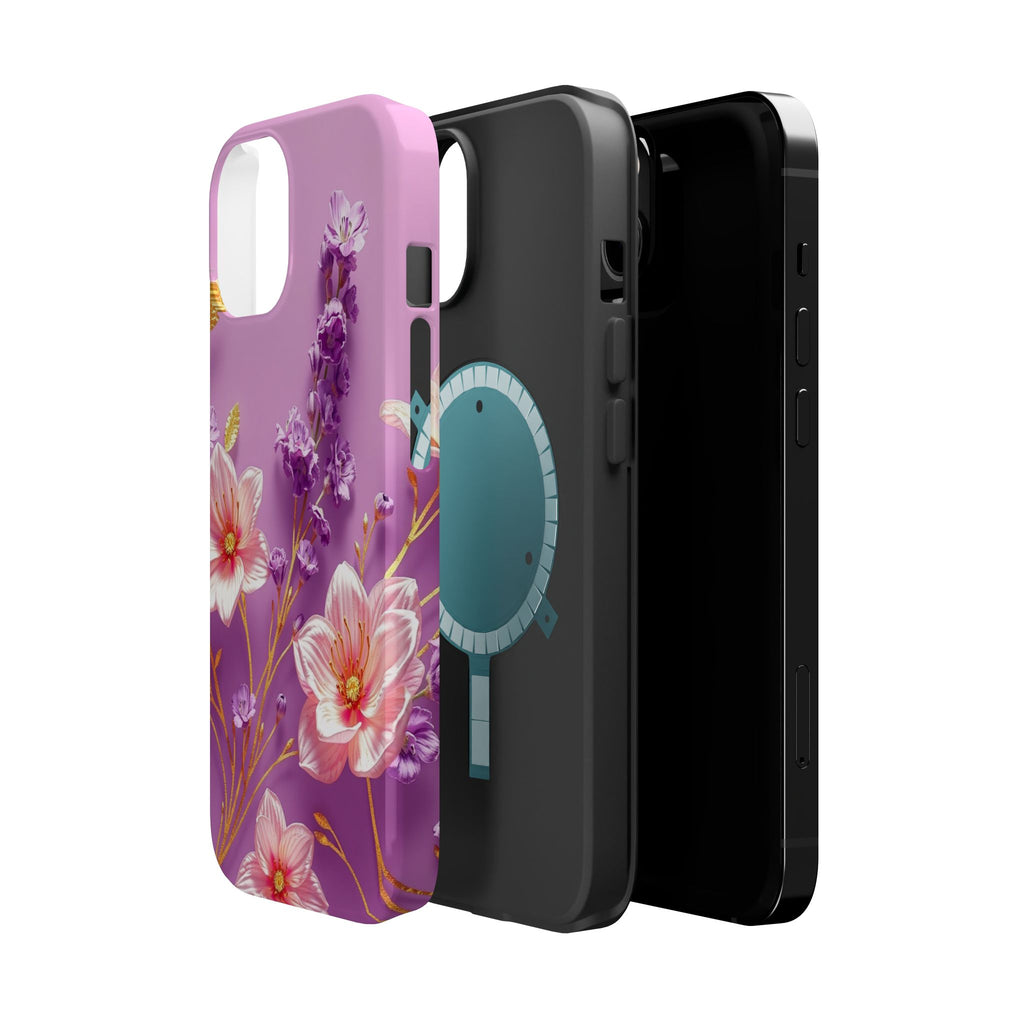 iPhone Radiant Floral Gold Foil Design Slim Everyday Designer Case · iPhone Case