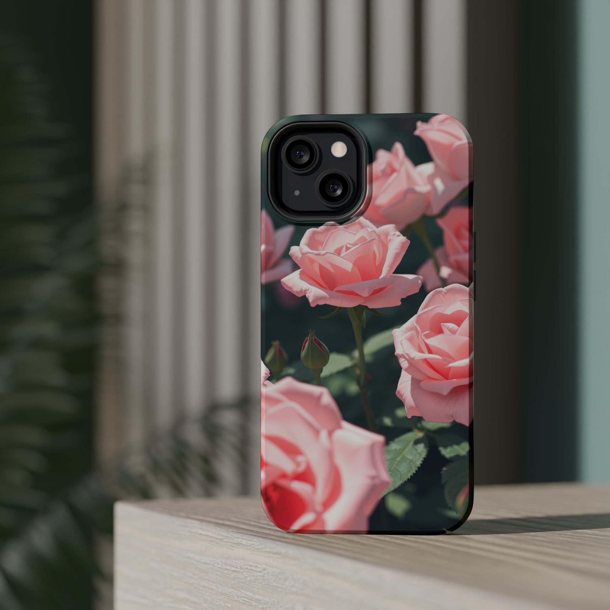 iPhone Mint And Blush Rose Garden Bold Modern Everyday Snap Case · iPhone Case