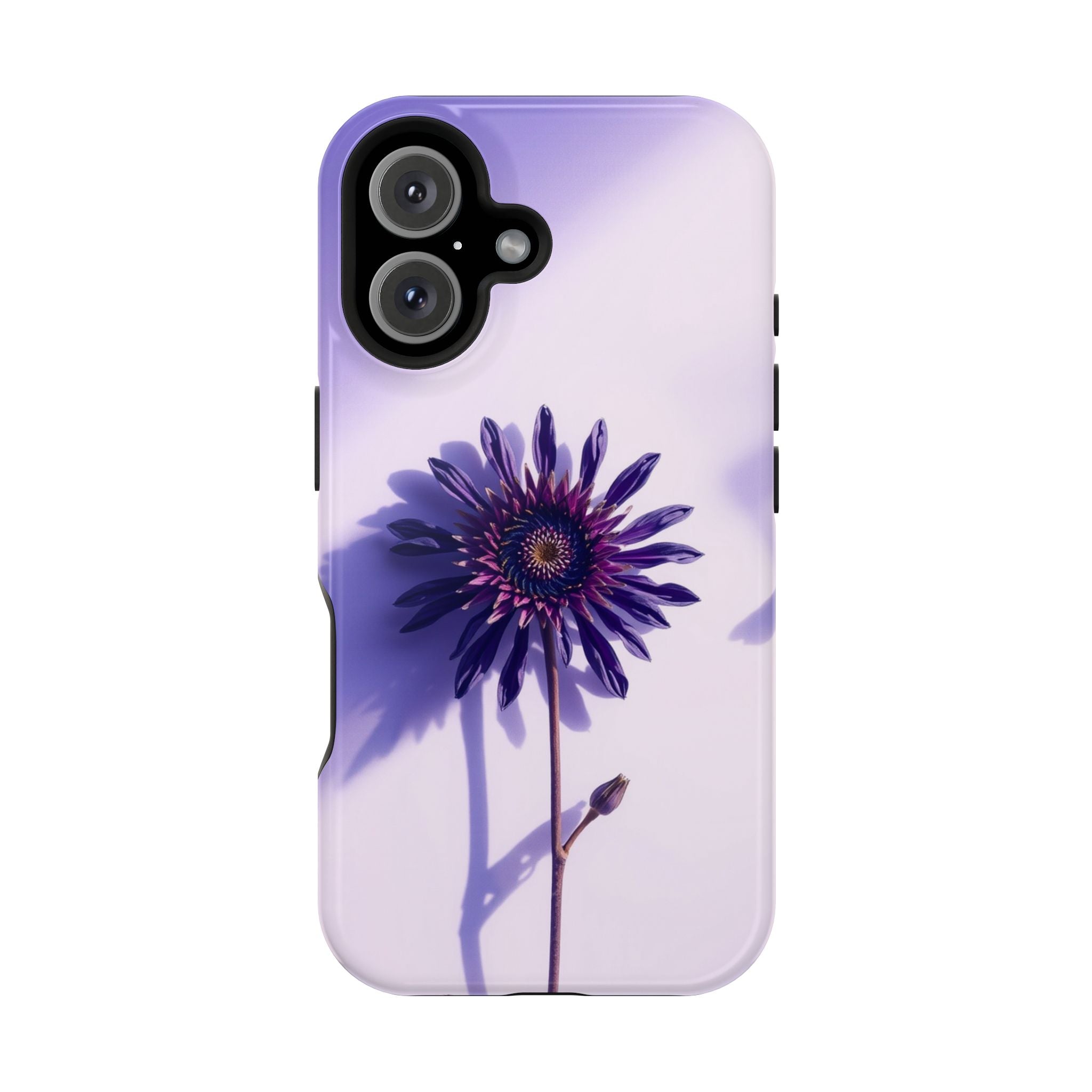 iPhone Indigo And Violet Dried Flower Flat Lay Soft iPhone Finish · iPhone Case