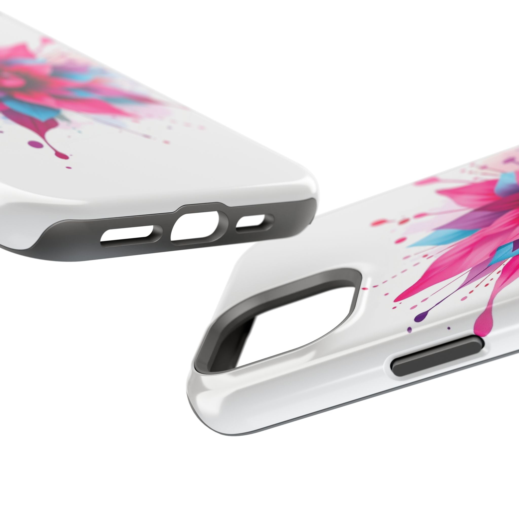 iPhone Floral Watercolor Splash Electric Art Slim iPhone Everyday · iPhone Case
