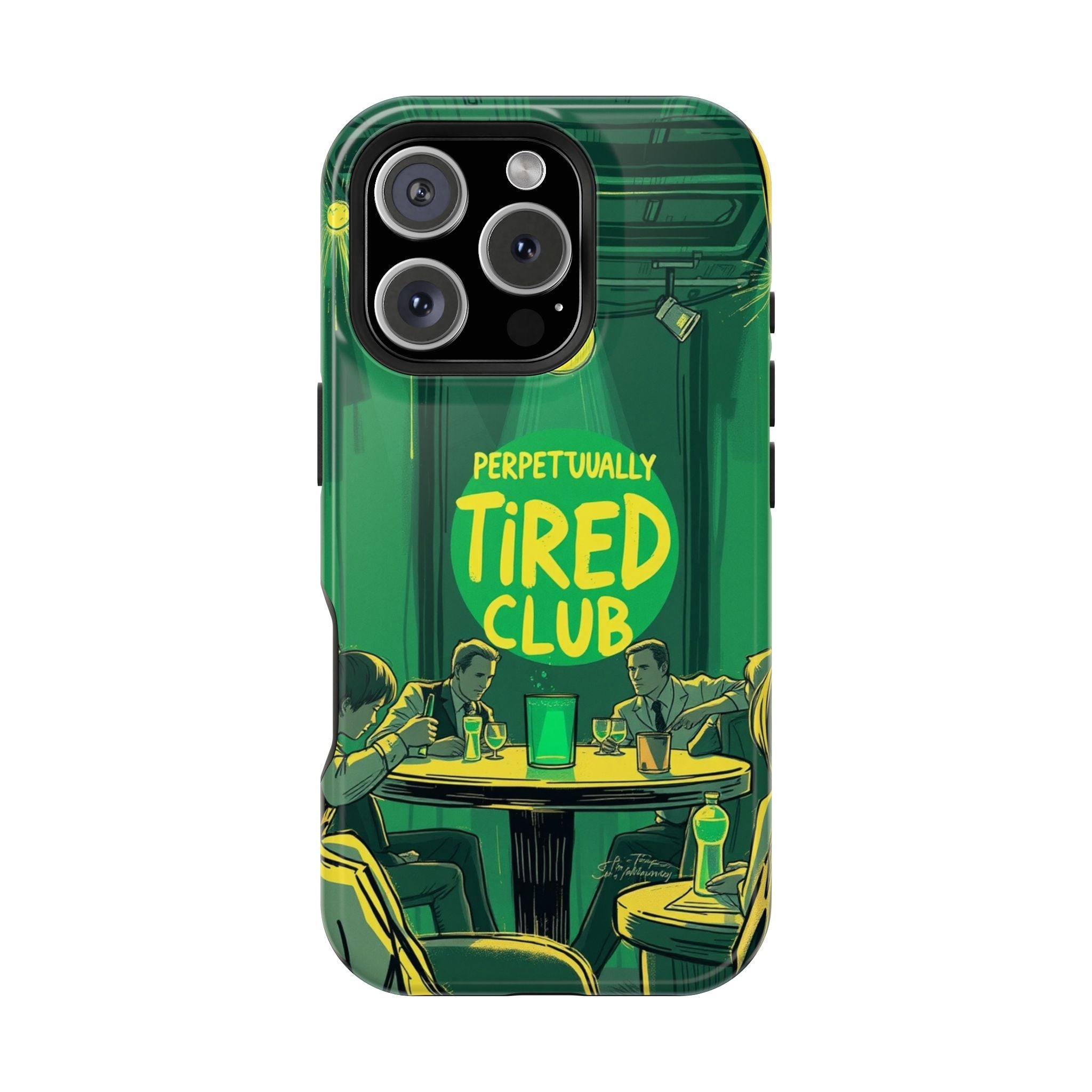 iPhone Radiant Perpetually Tired Club Design Slim Everyday Designer Case · iPhon