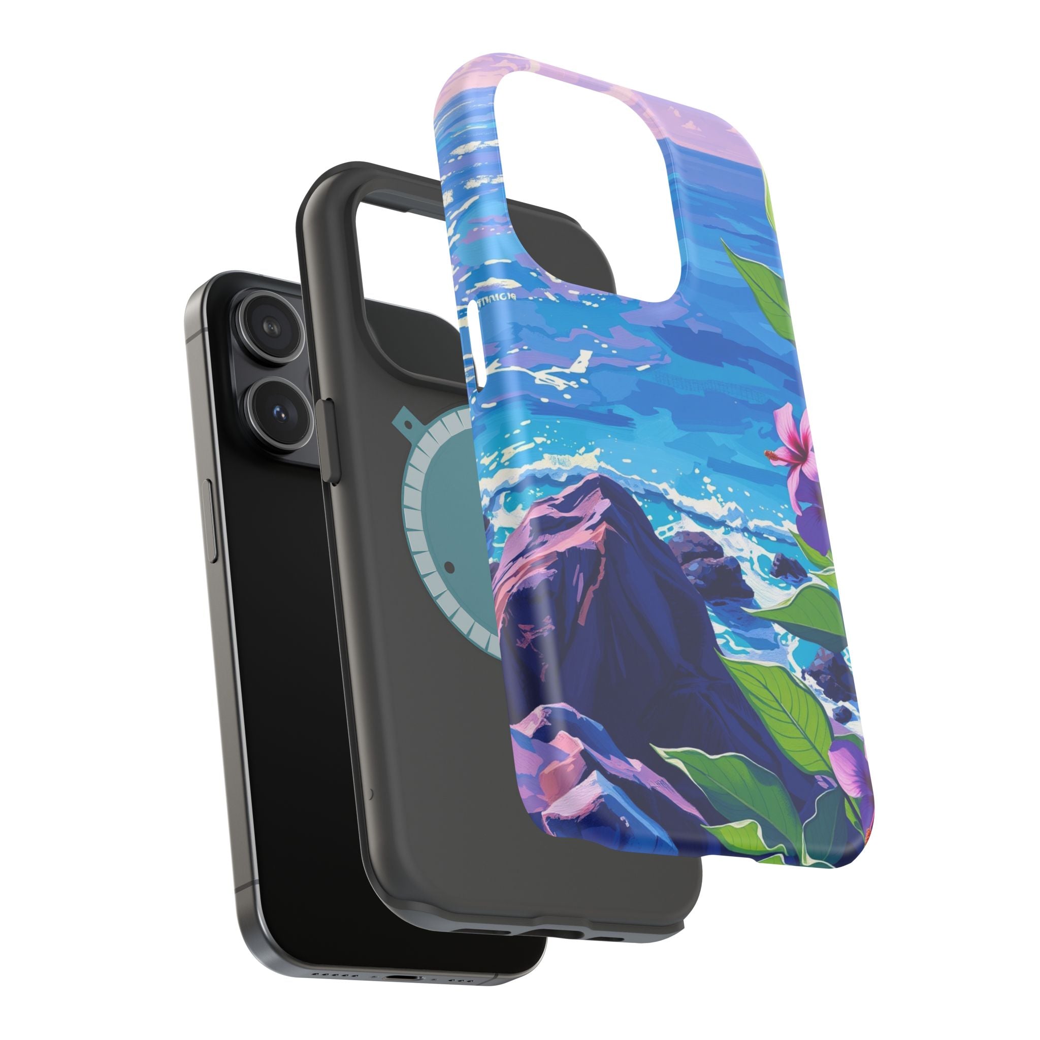 iPhone Hibiscus Coast Enchanted Art Slim Everyday Designer Case · iPhone Case