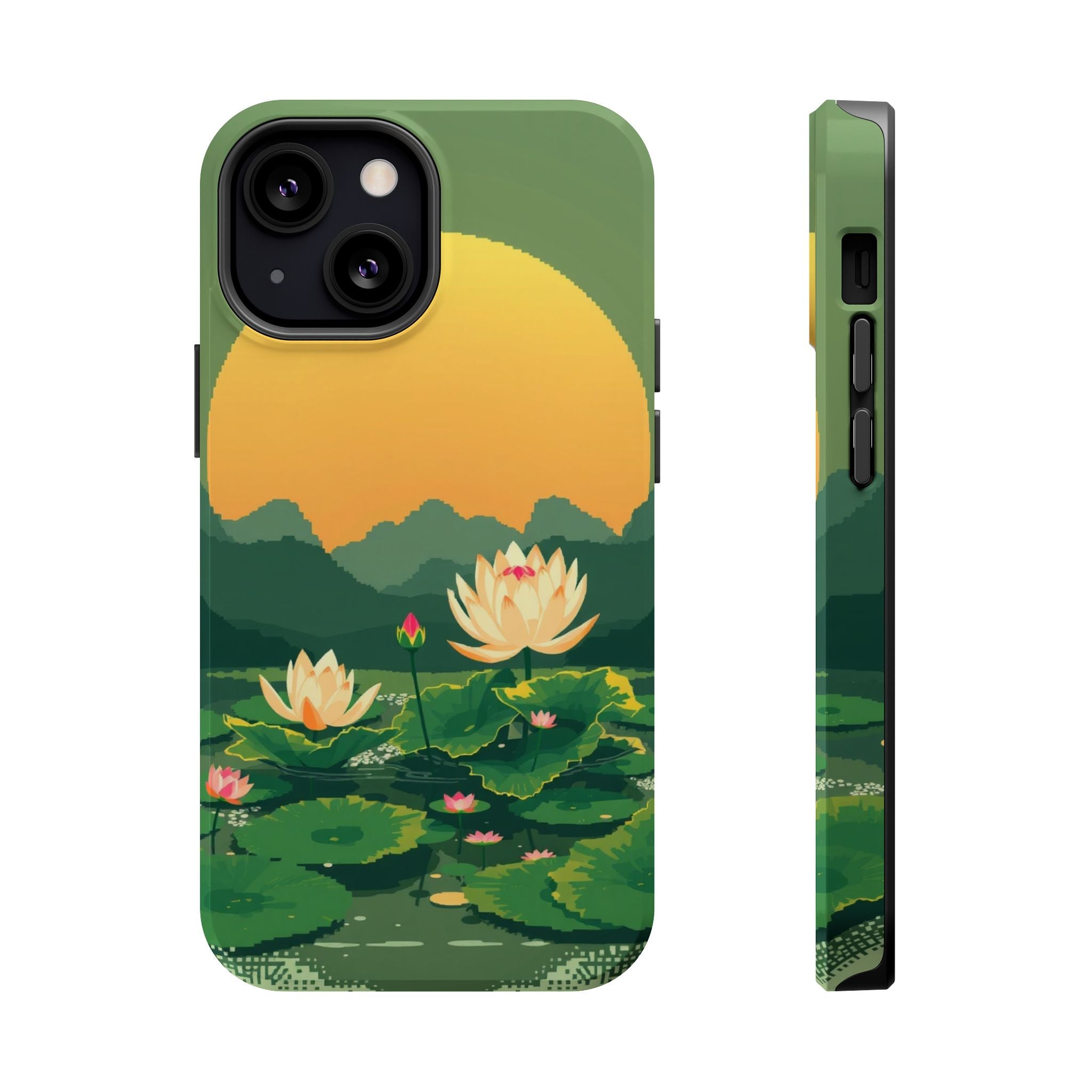 iPhone Lotus Pond Enchanted Art Slim Everyday Designer Case · iPhone Case