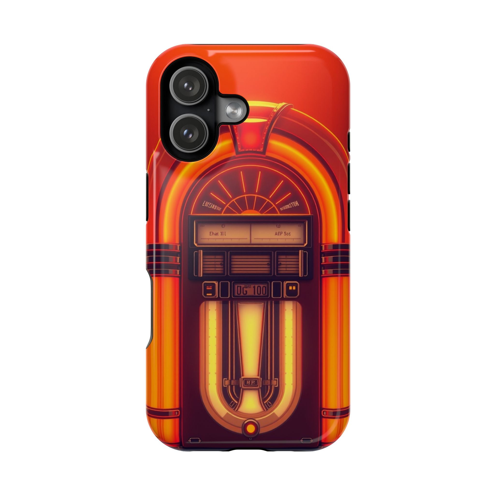 iPhone Jukebox Glow Neon Cyberpunk Bold Modern Everyday Snap Case · iPhone Case