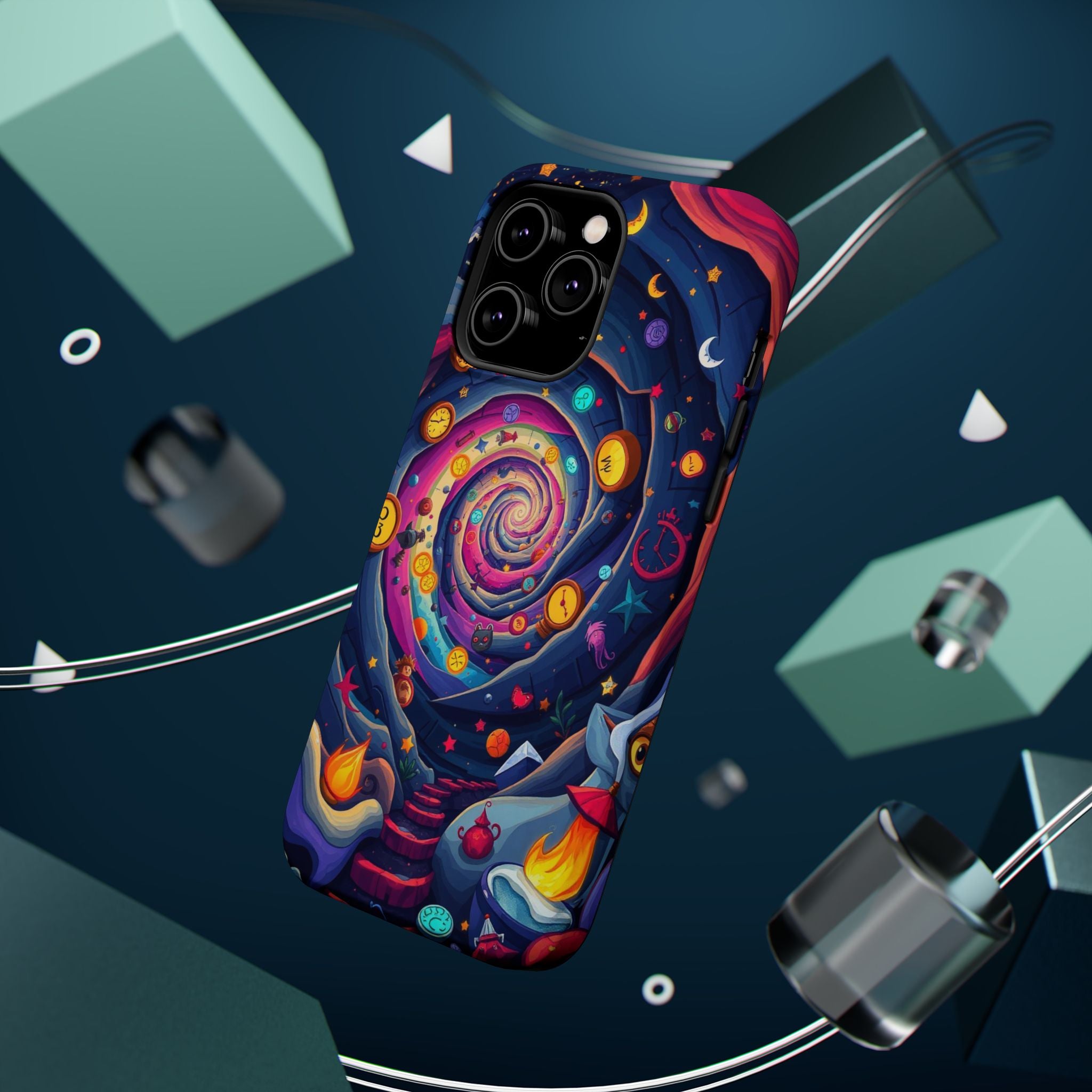 iPhone Time Portal Swirl Kids Fun iPhone Phone Case Gift Clean Minimal · iPhone