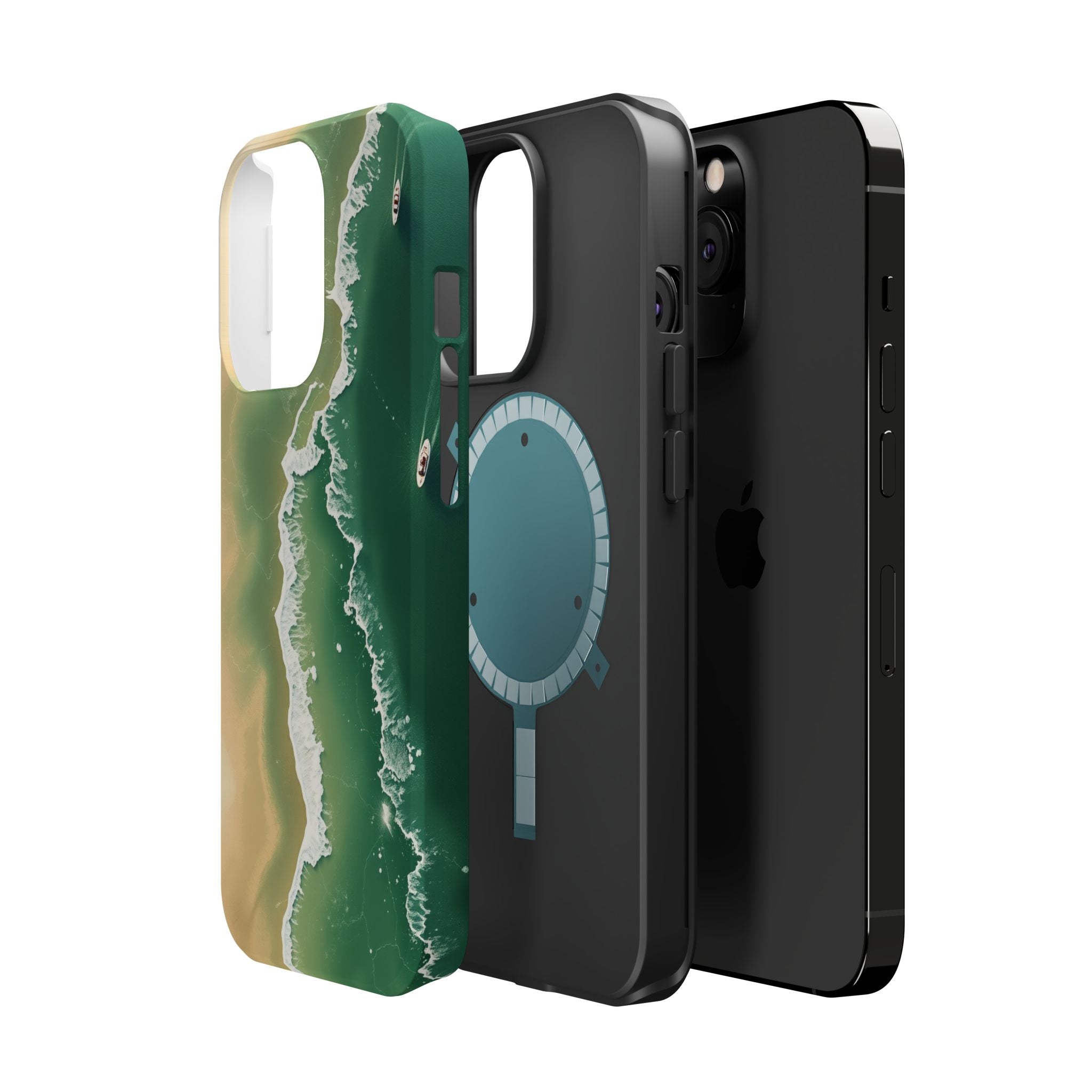 iPhone Shoreline Aerial Bold Art Bold Modern Everyday Snap Case · iPhone Case