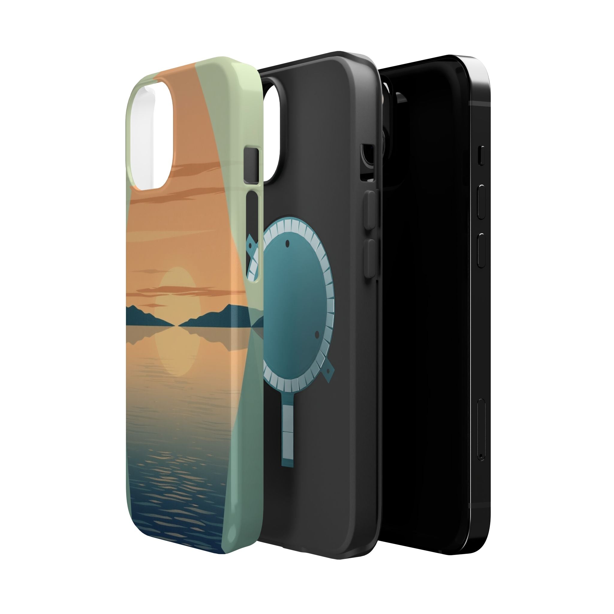 iPhone Sage And Ivory Lake at Twilight Slim Everyday Designer Case · iPhone Case