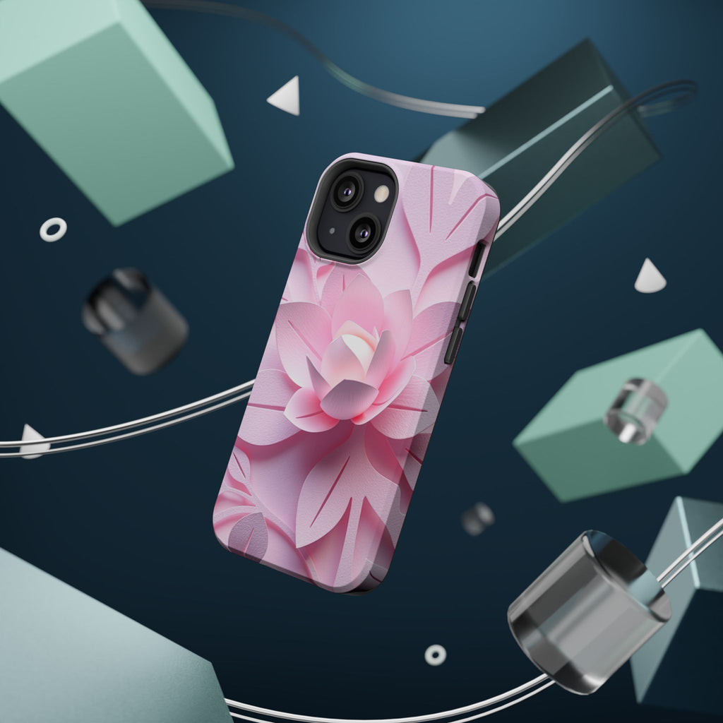 iPhone Floral Geometric Paper Cut Art Slim Everyday Designer Case · iPhone Case