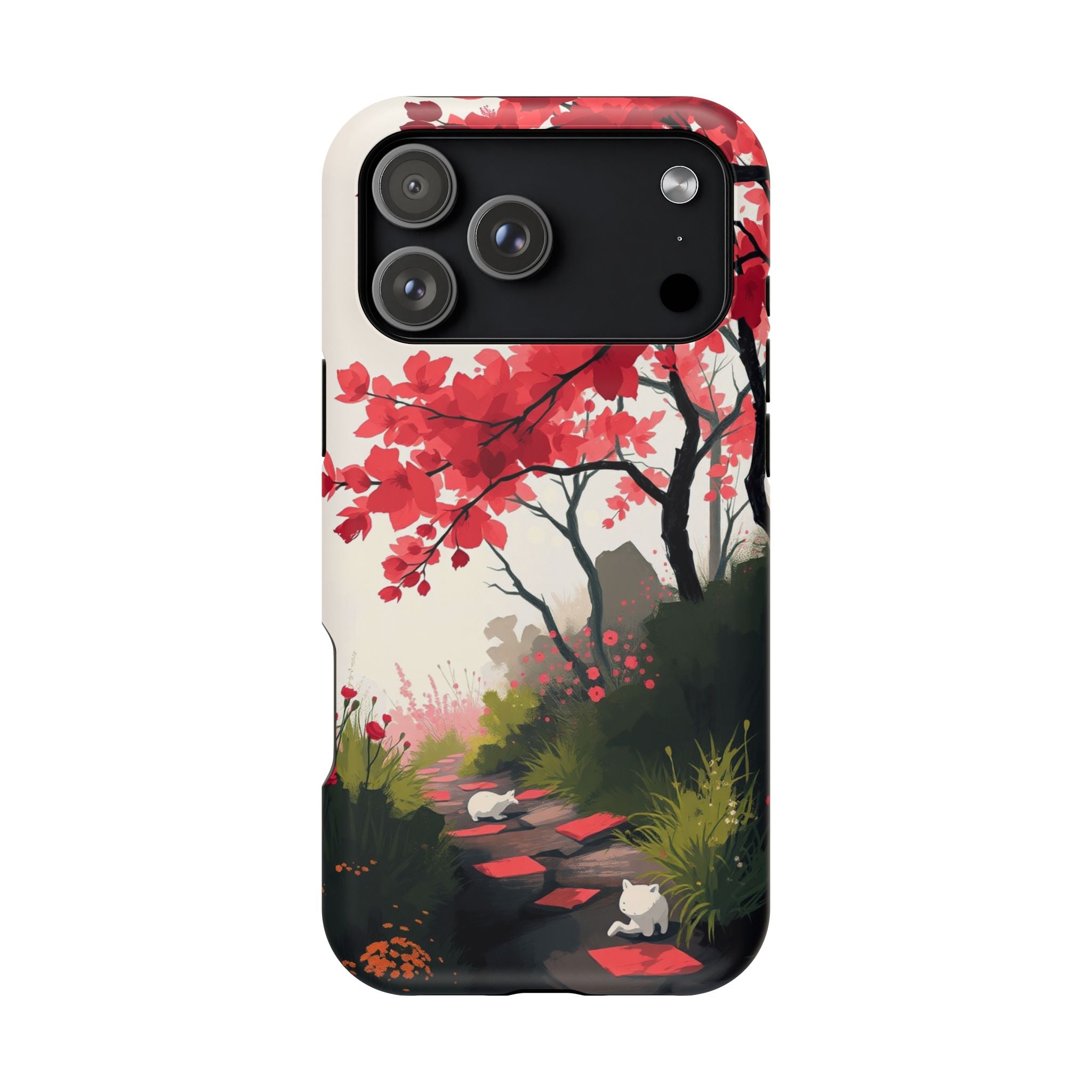 iPhone Blossom Trail Oil Painting Impressionist Soft iPhone Finish · iPhone Case