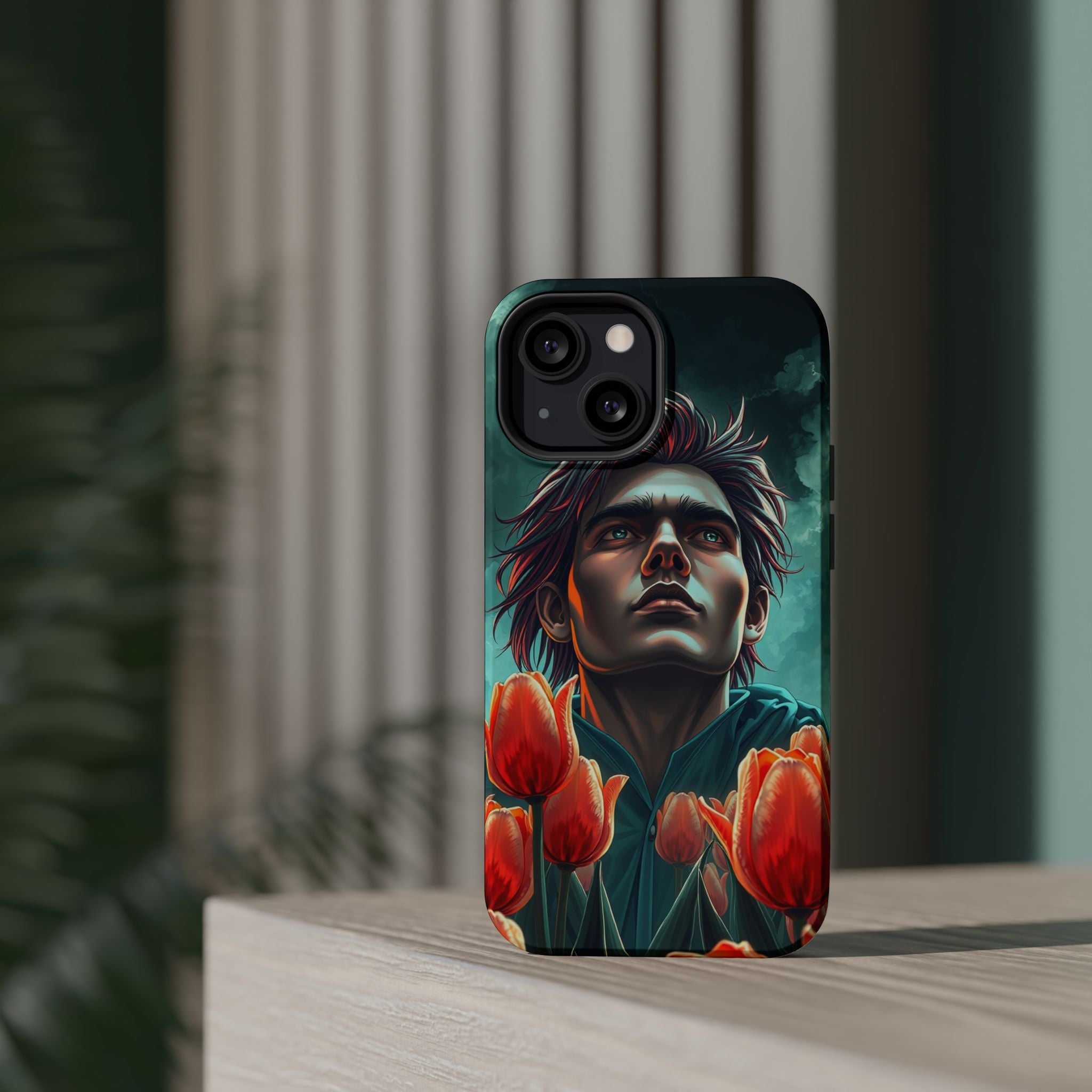 iPhone Tulip Row Electric Art Slim Everyday Designer Case · iPhone Case