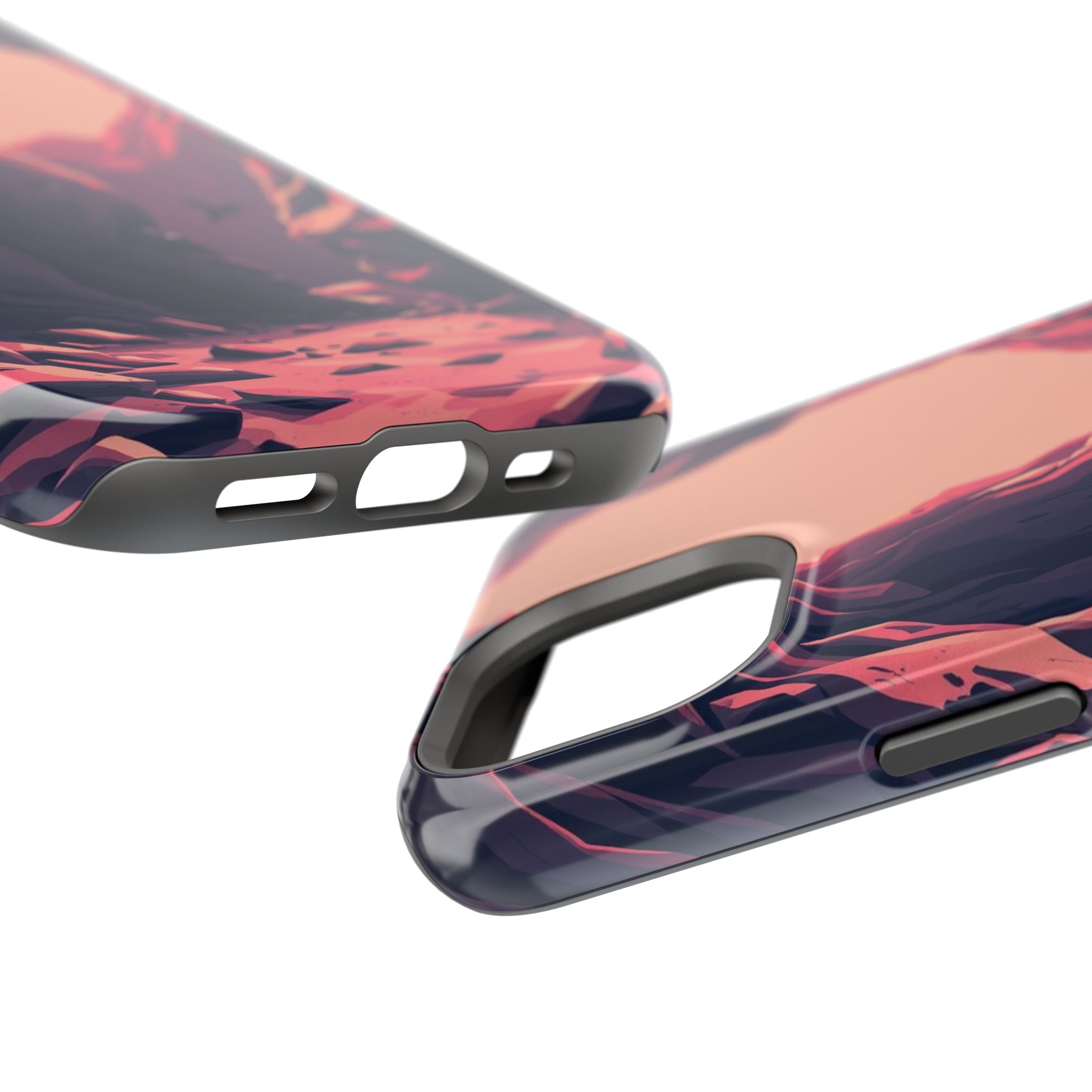 iPhone Rose Pink And Cream Dark Crystal Cave Slim Everyday Designer Case · iPhon